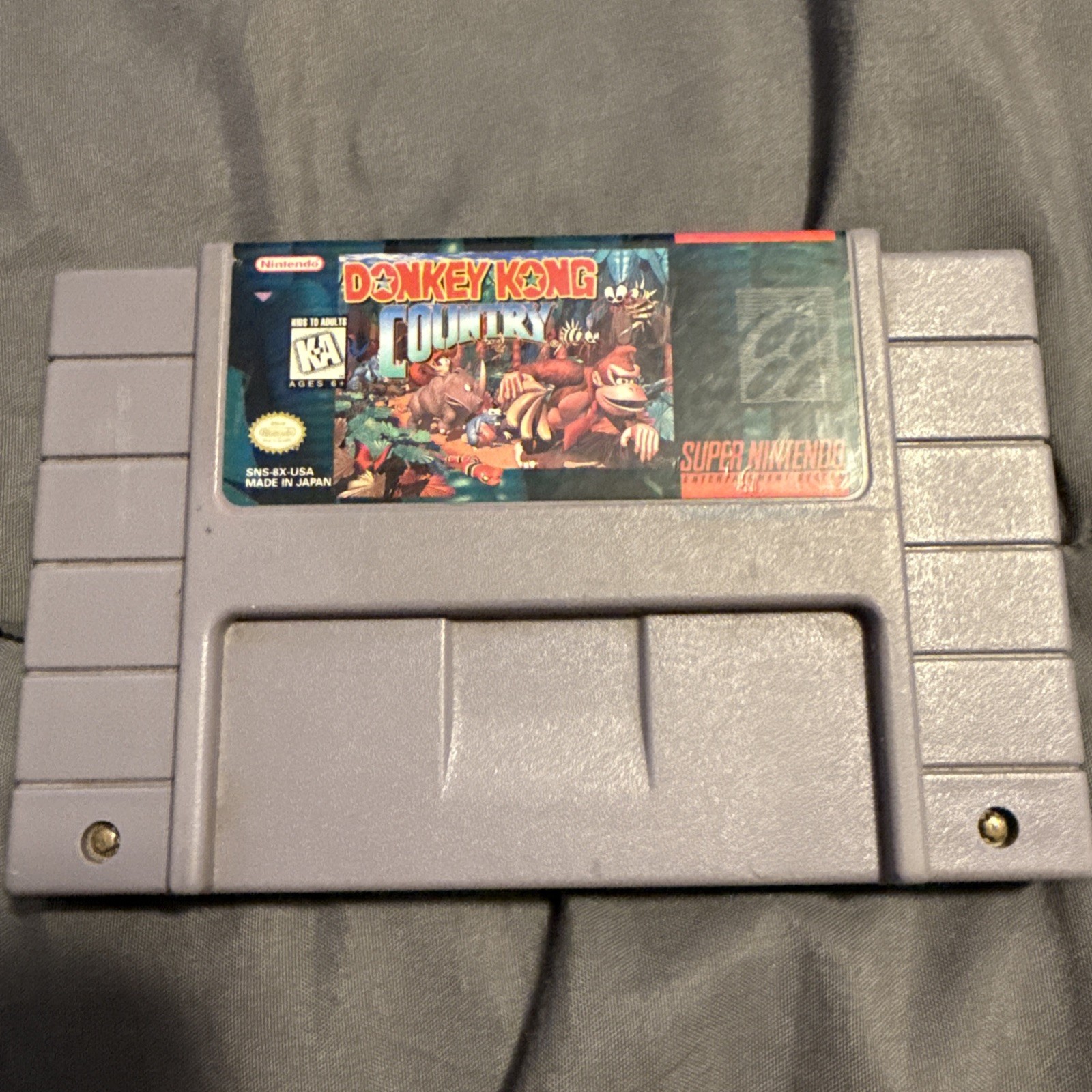 SNES Super Nintendo Donkey Kong Country Cleaned & Tested
