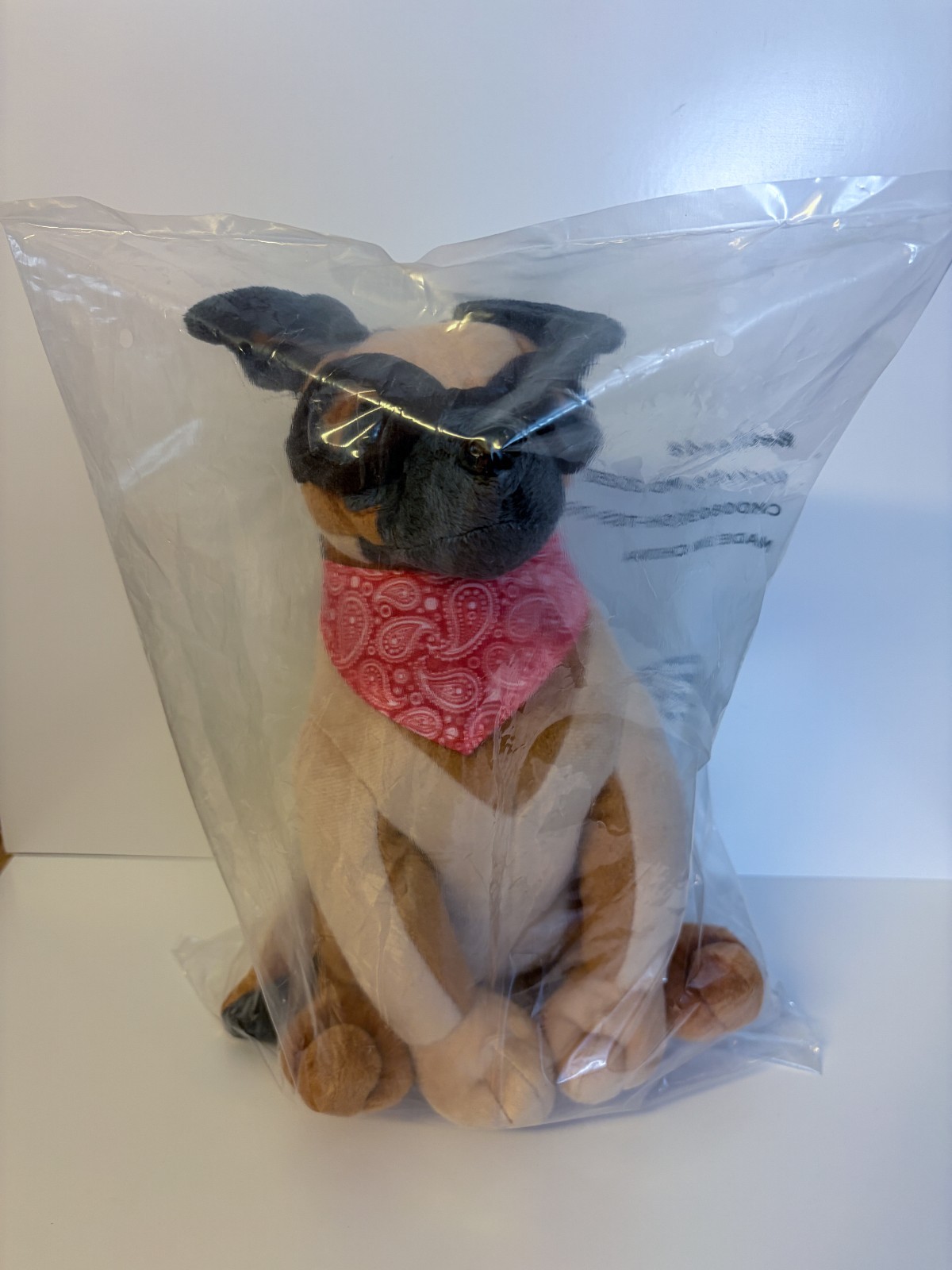 Fallout 4 Dogmeat Plush Stuffed Animal Bethesda Dog Bandana & Goggles