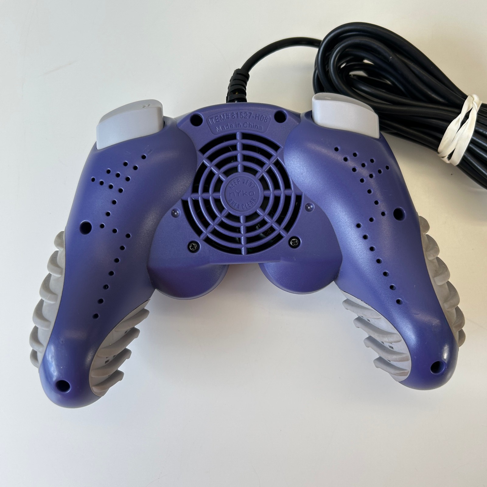 Nyko Air Flo Flow Fan Controller for Nintendo Gamecube Indigo Purple TESTED FAST