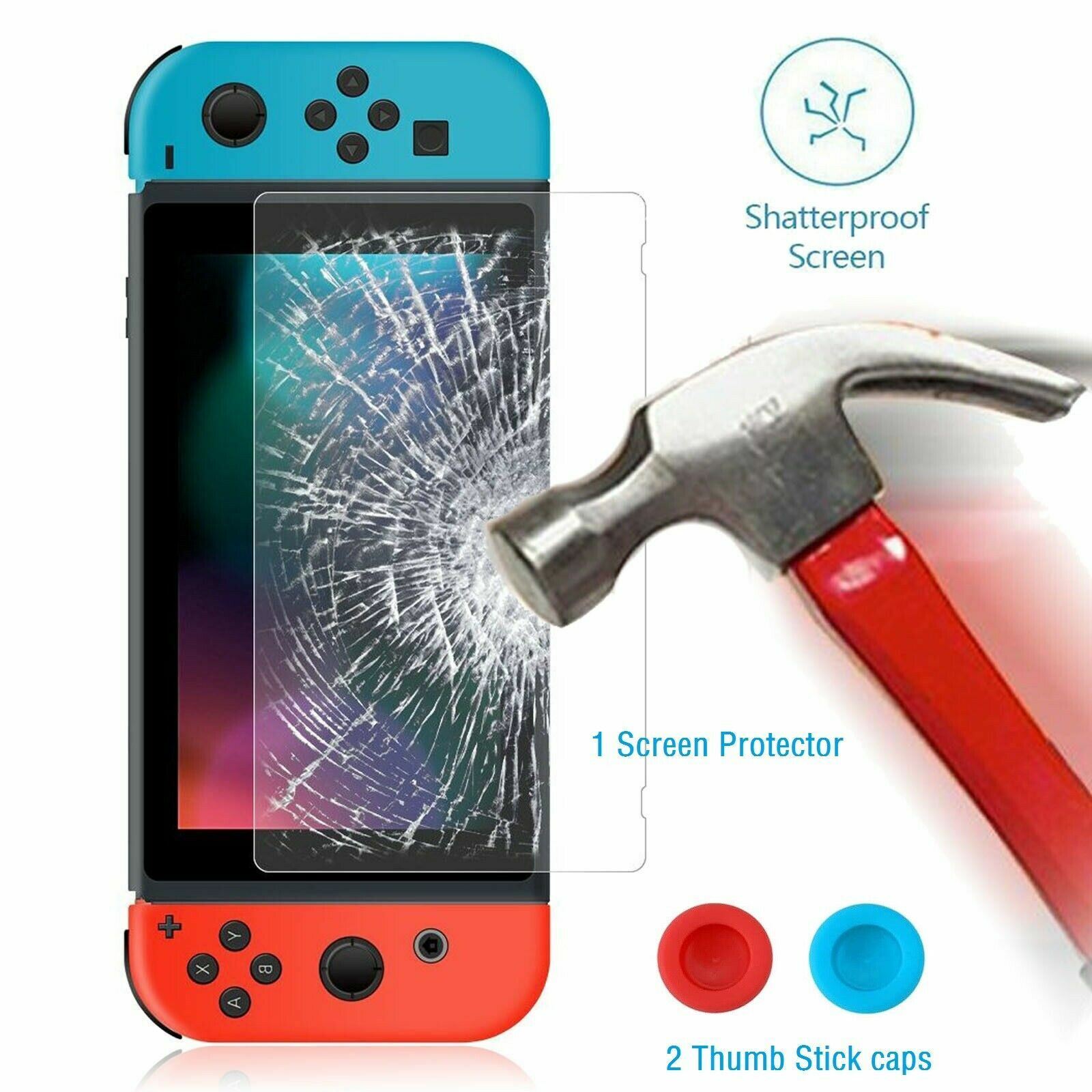 Hybrid Case for Nintendo Switch Rugged Rubberized Snap on Hard Cover TPU