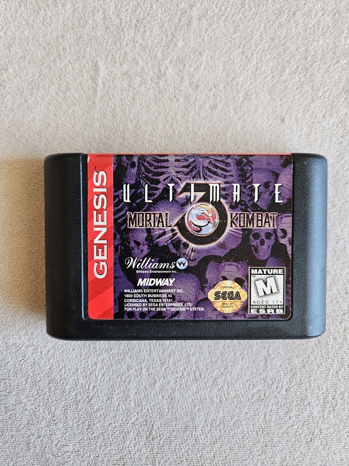 ULTIMATE MORTAL KOMBAT 3 SEGA GENESIS COMPLETE IN BOX READ DESCRIPTION