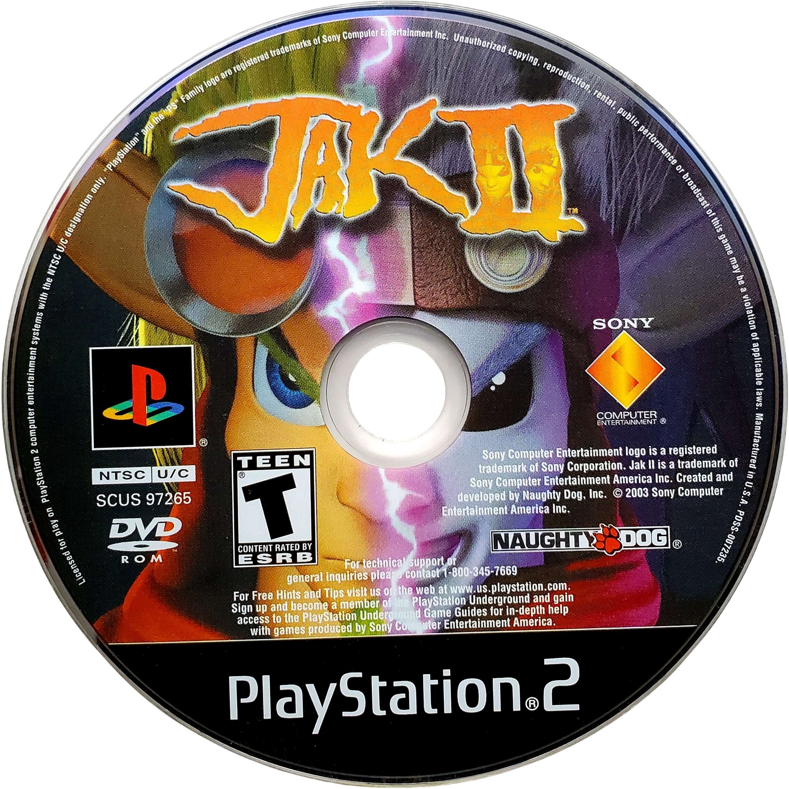 Jak II – Sony Playstation 2 Pristine Tested Authentic 180 Day Guarantee