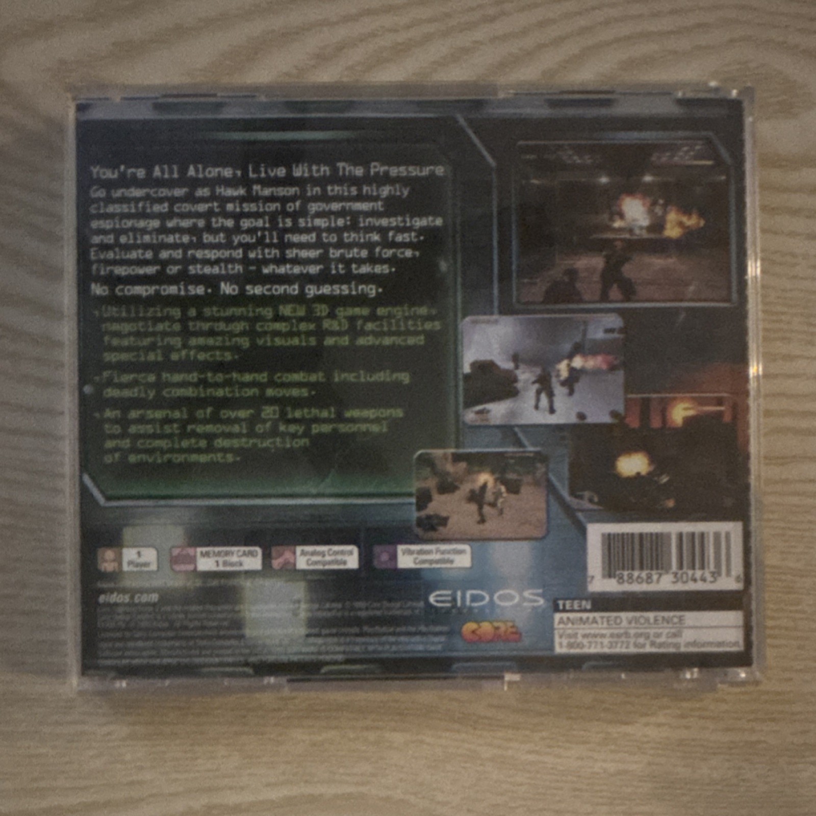 Eidos Fighting Force 2 Sony PlayStation 1 Action & Adventure NTSC T-Teen