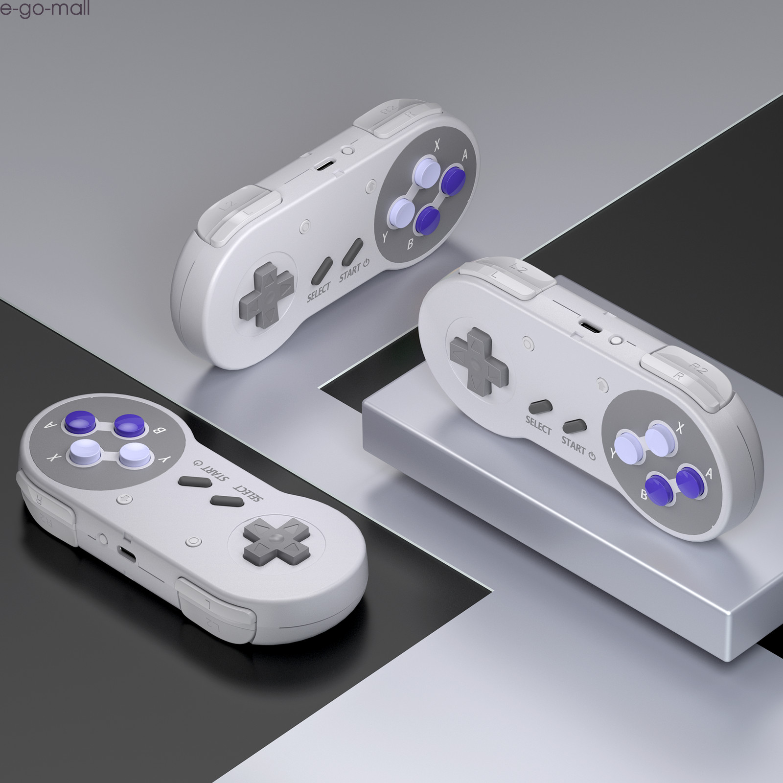 2PCS Wireless Controller for Super Nintendo Entertainment System™ Switch Online