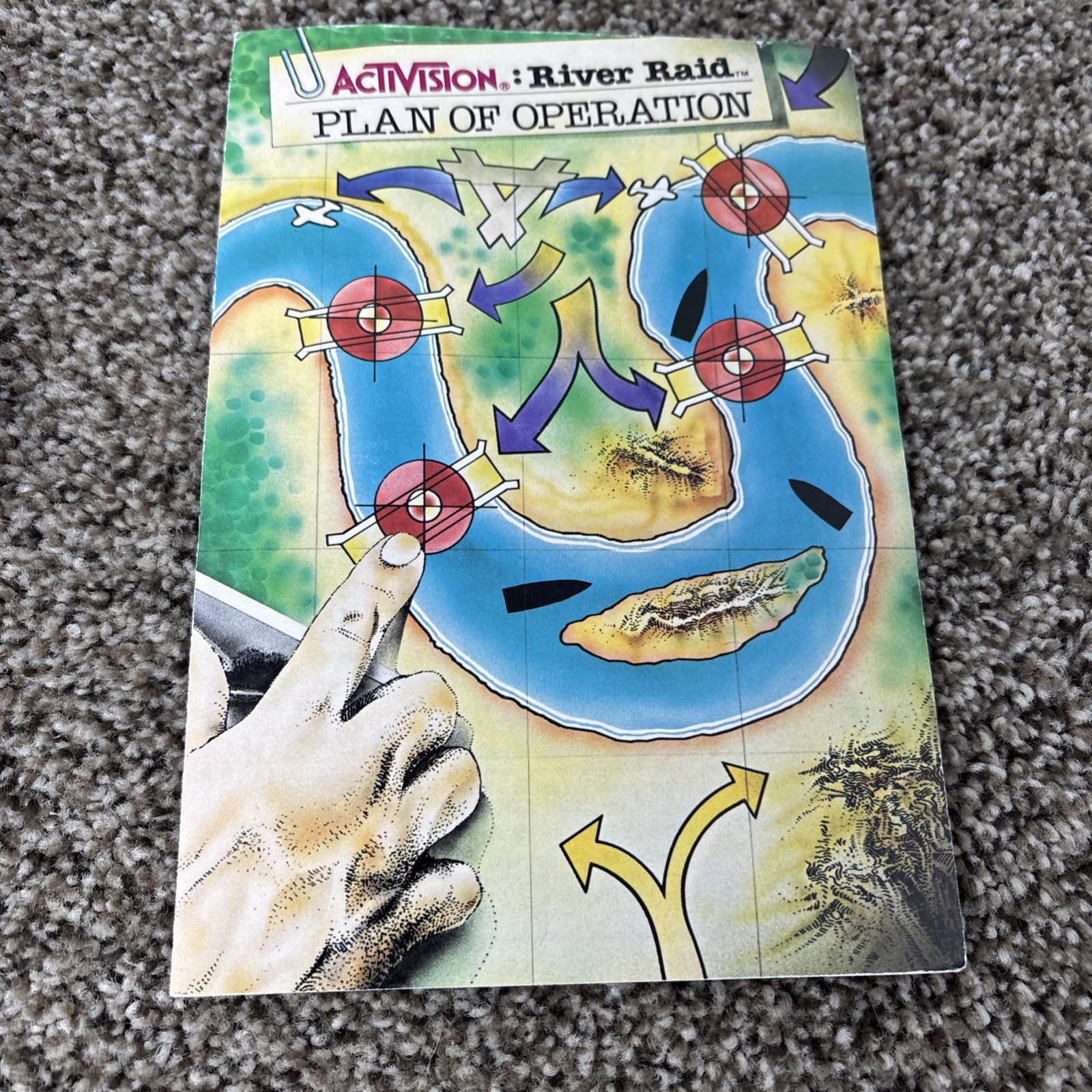 River Raid for Atari 2600 (Activision, 1982) w/Manual And box CIB