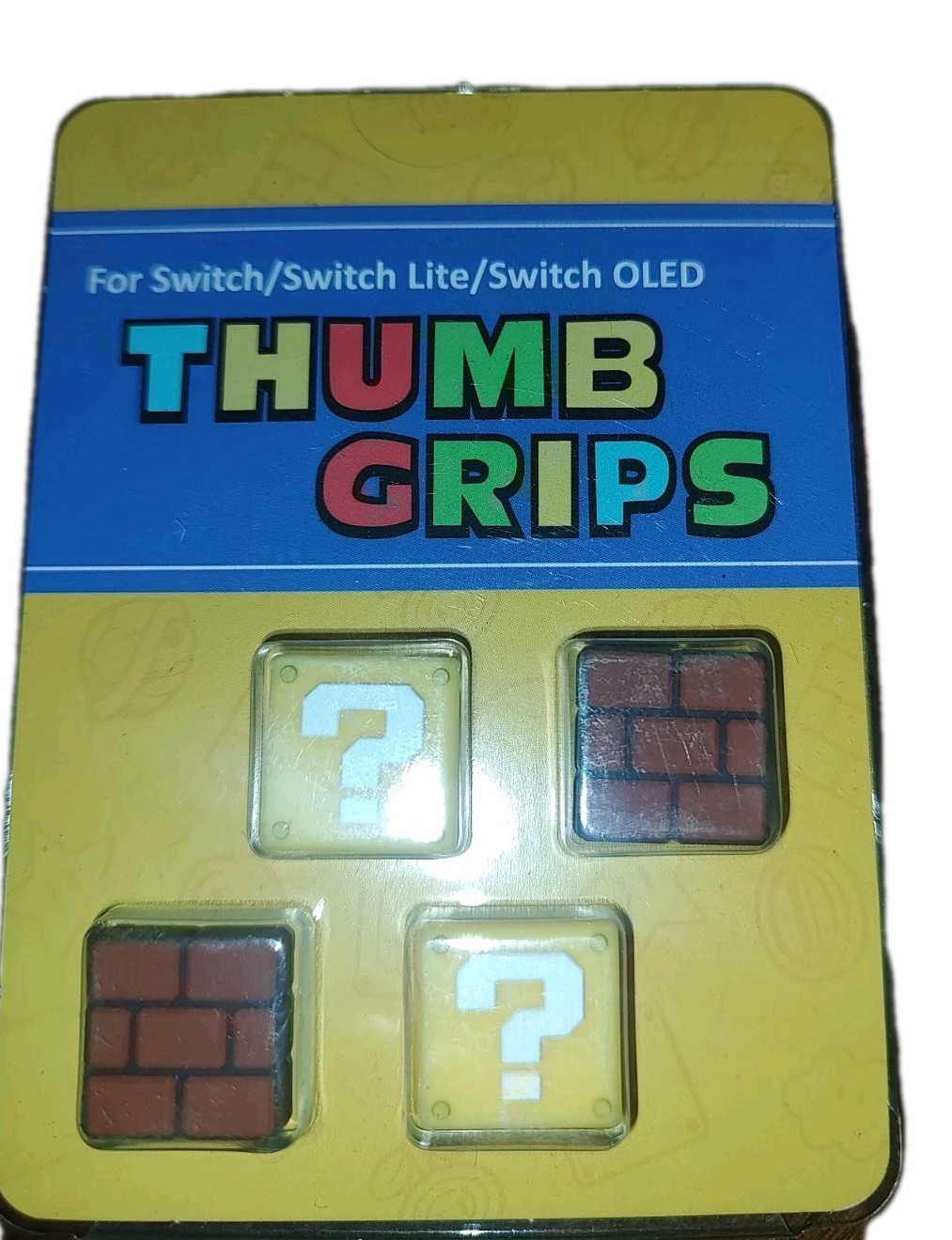 Bundle 3 Pack Of Nintendo Switch Thumb Grips & 24 Slot Switch Game Case ALL NEW