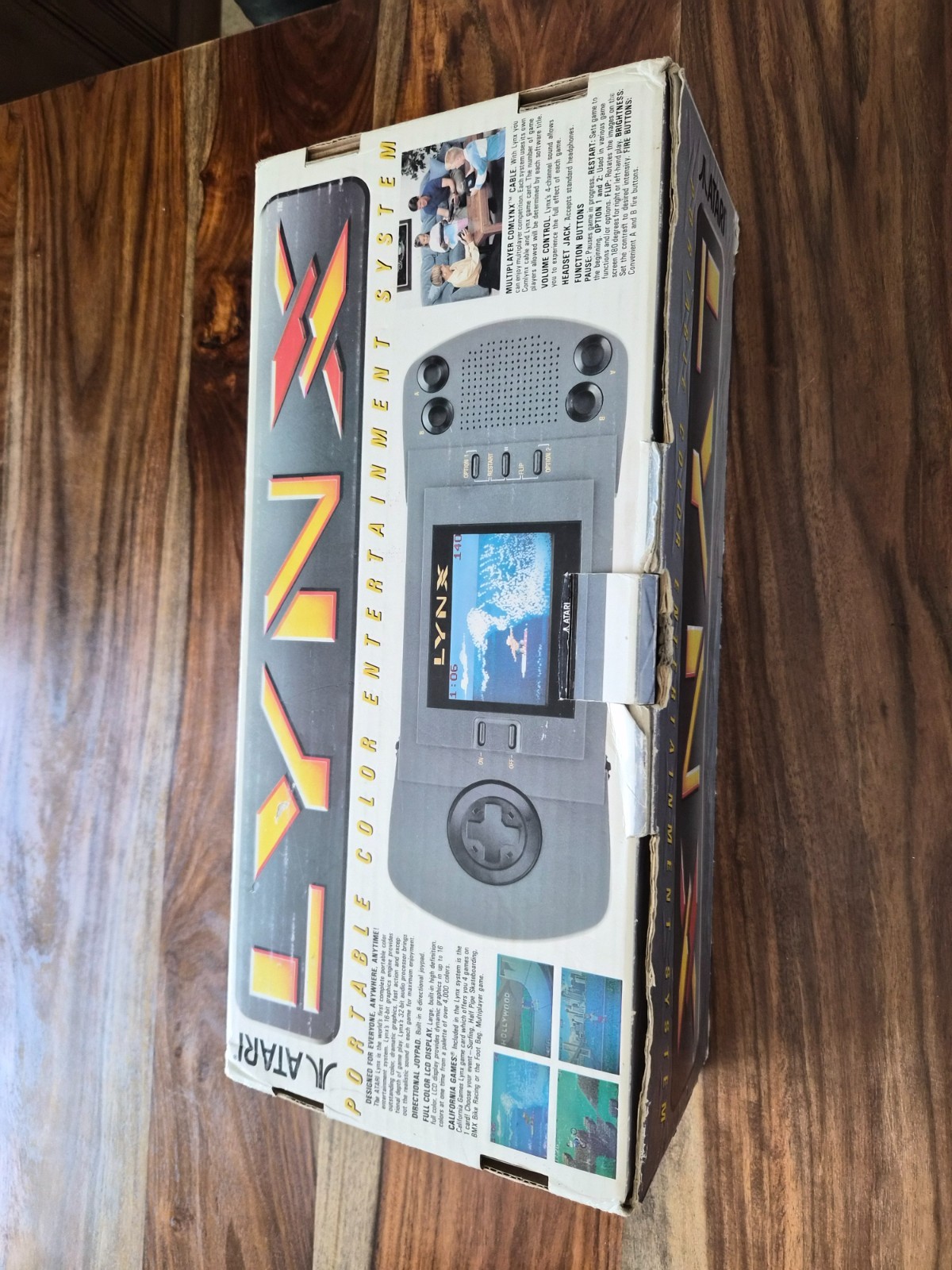Vintage Atari Lynx Console Box Only w/ Foam Inserts Mint Condition NO SYSTEM