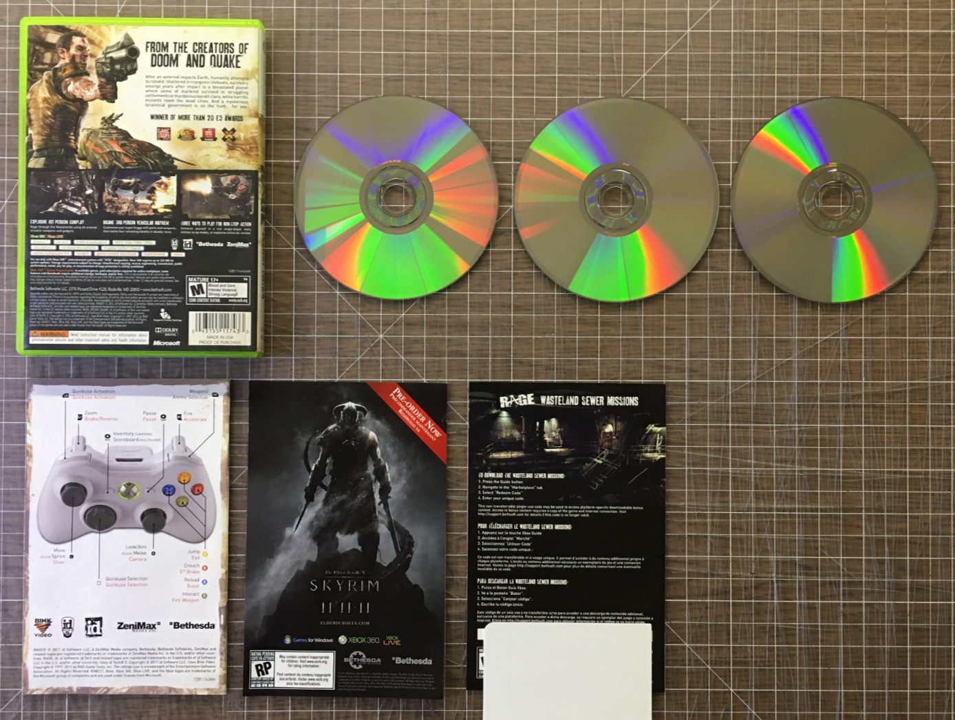 Rage (Microsoft Xbox 360, 2011) Bethesda – CIB Complete In Box