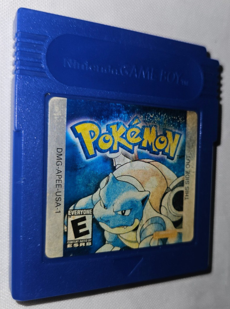 Pokemon Blue Cartridge Only Authentic Nintendo Game Boy New Battery USA-1 Saves