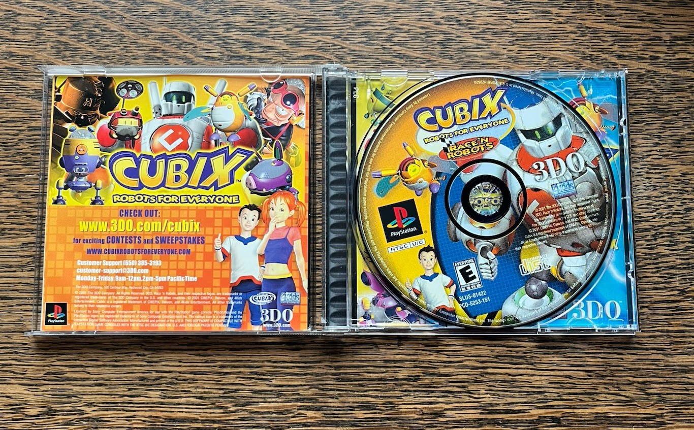 Cubix: Robots for Everyone — Race ‘N Robots (Sony PlayStation 1, 2001) PS1
