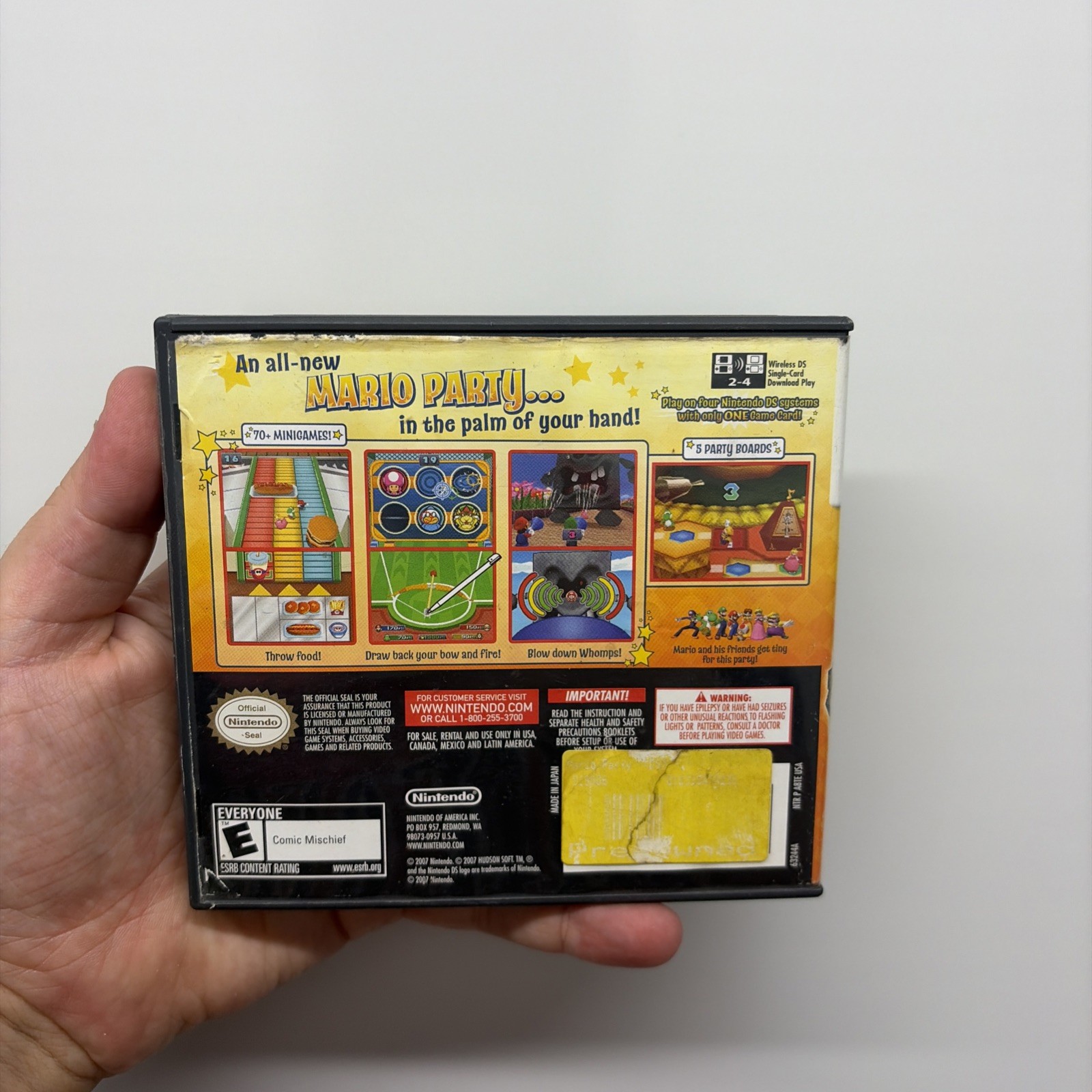 Case and Manual Only NO GAME Mario Party DS Nintendo DS Authentic