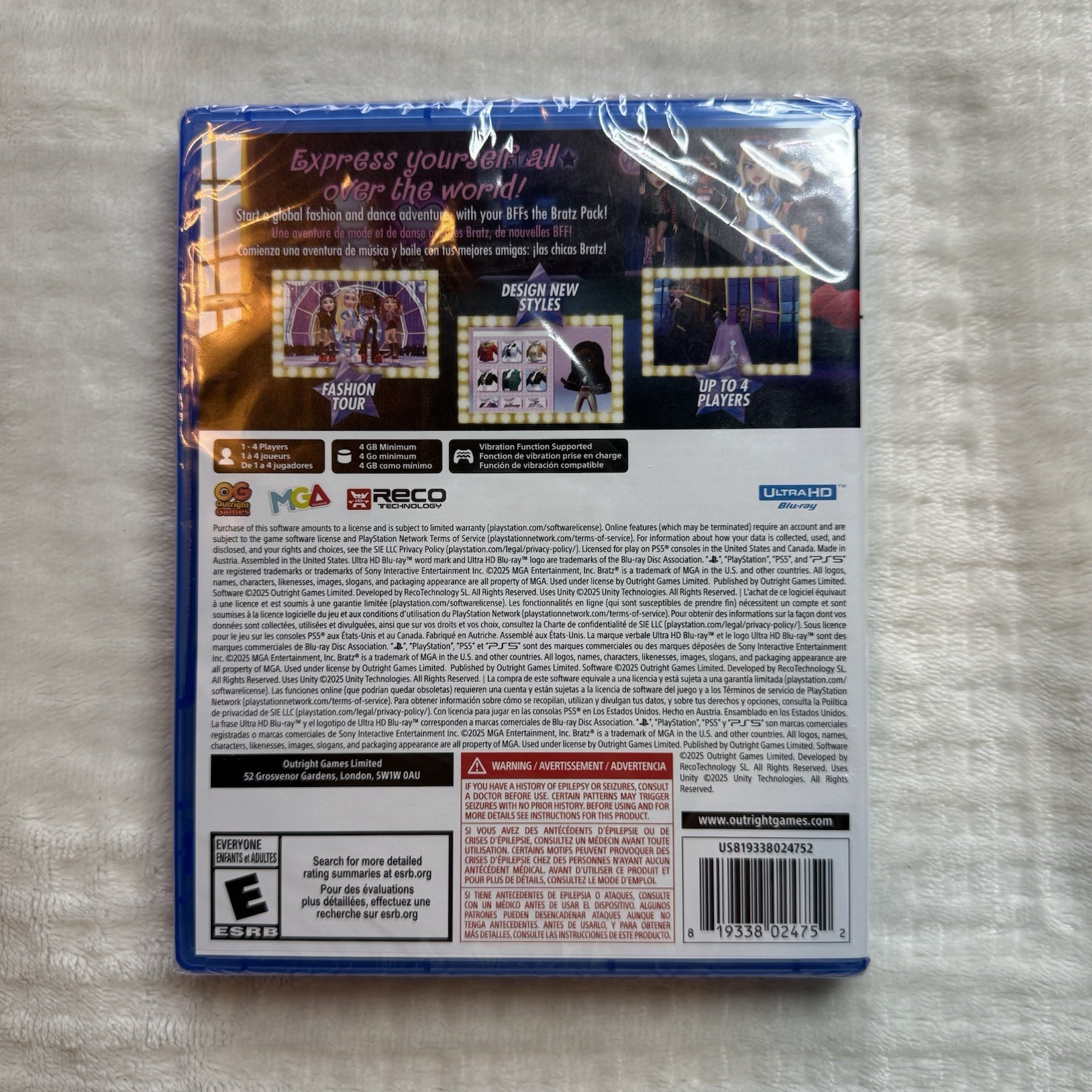 Bratz: Rhythm & Style PS5 Outright Games Music & Dance E NTSC-U/C Multiplayer