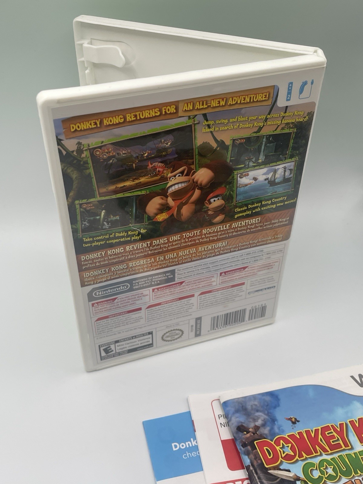 Donkey Kong Country Returns Nintendo Wii Complete W/ Manual CIB