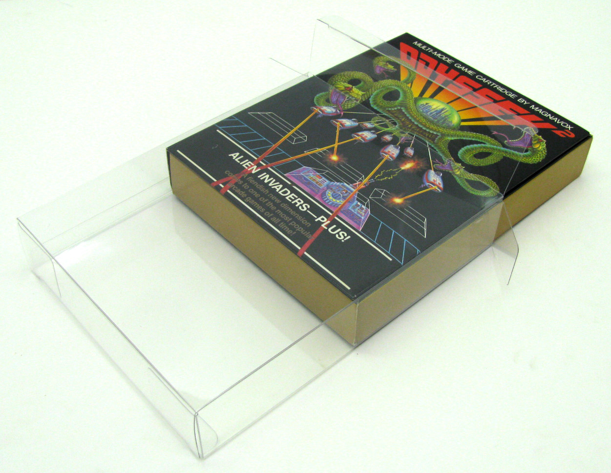 50x MAGNAVOX ODYSSEY 2 CIB GAME – CLEAR PLASTIC PROTECTIVE BOX PROTECTOR SLEEVE