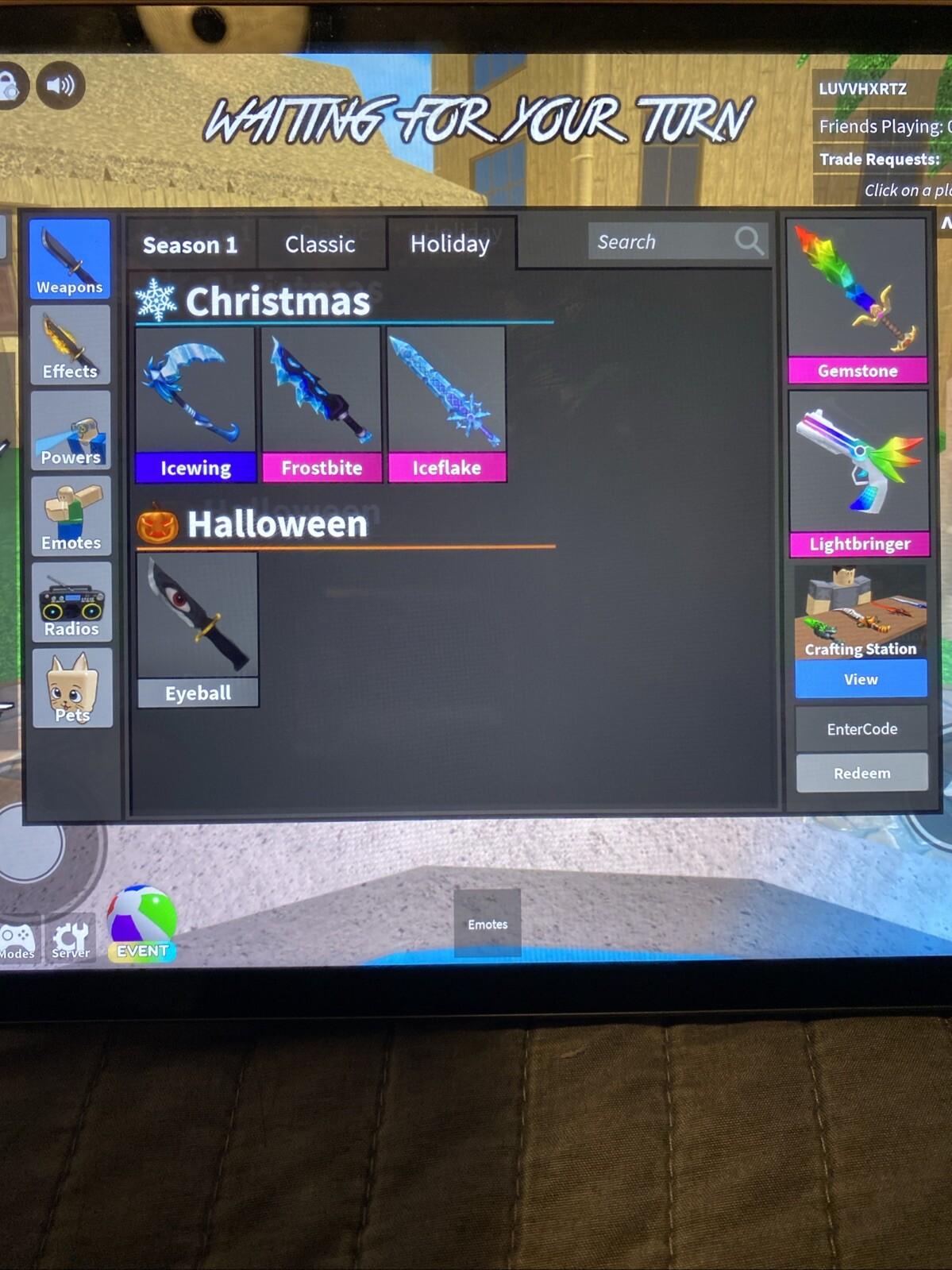 roblox mm2 items (chromas) lightbringer, bark bringers (etc.)