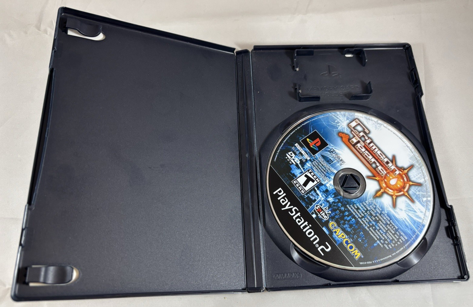 Crimson Tears (Sony PlayStation 2, 2004) Missing Manual ^Water Damage^ READ!