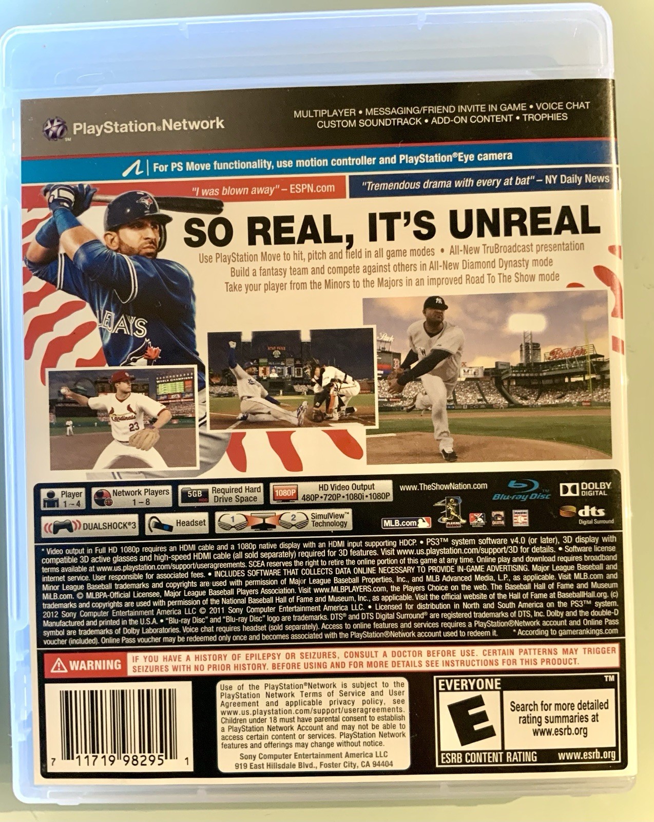 MLB 12 – the Show – CIB | Sony PlayStation 3 | Baseball Video Game CLEAN VERSION