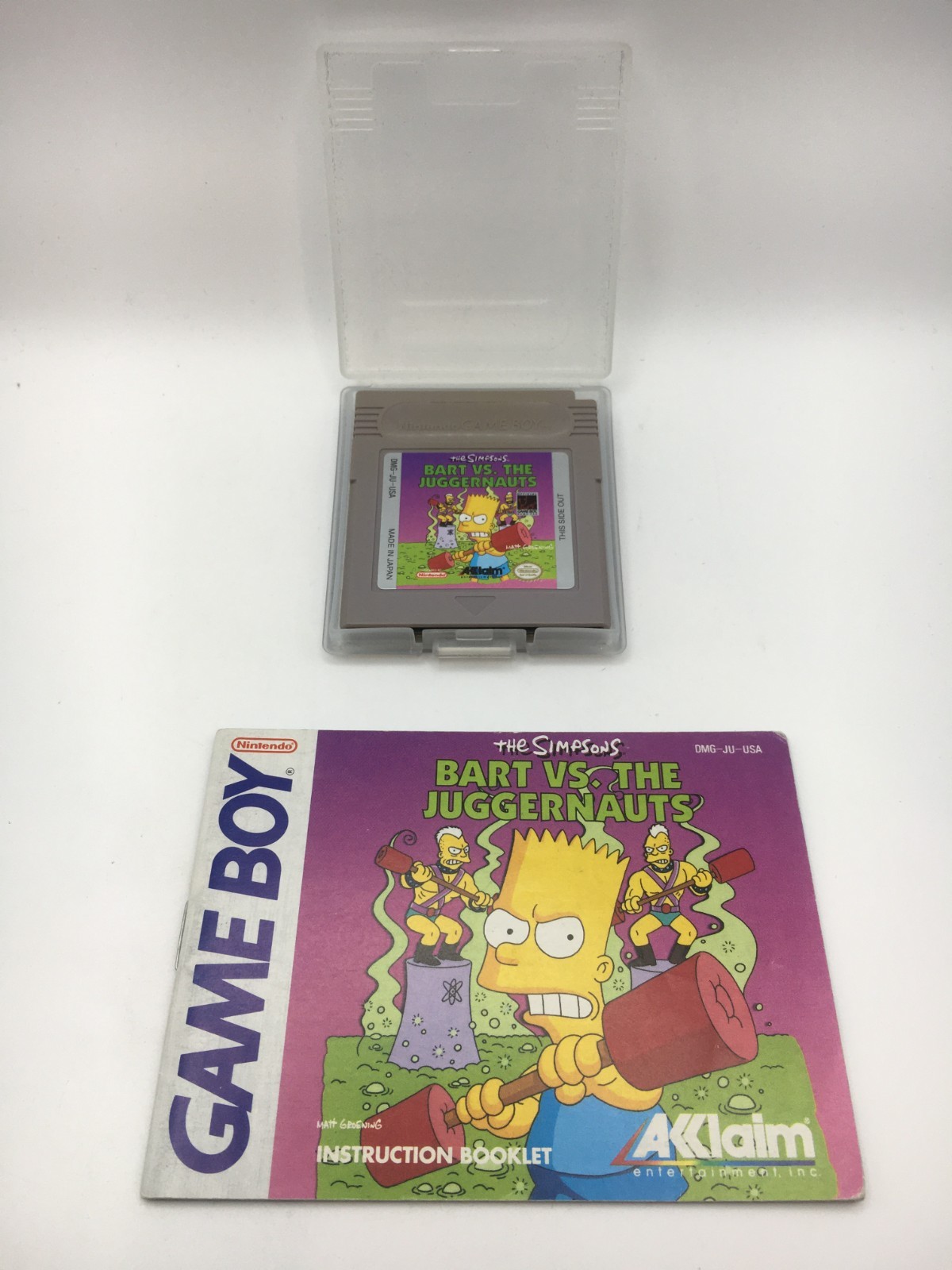 Game Boy 1992 – Bart Simpson vs. The Juggernauts Cartridge w/ Manual (Works)