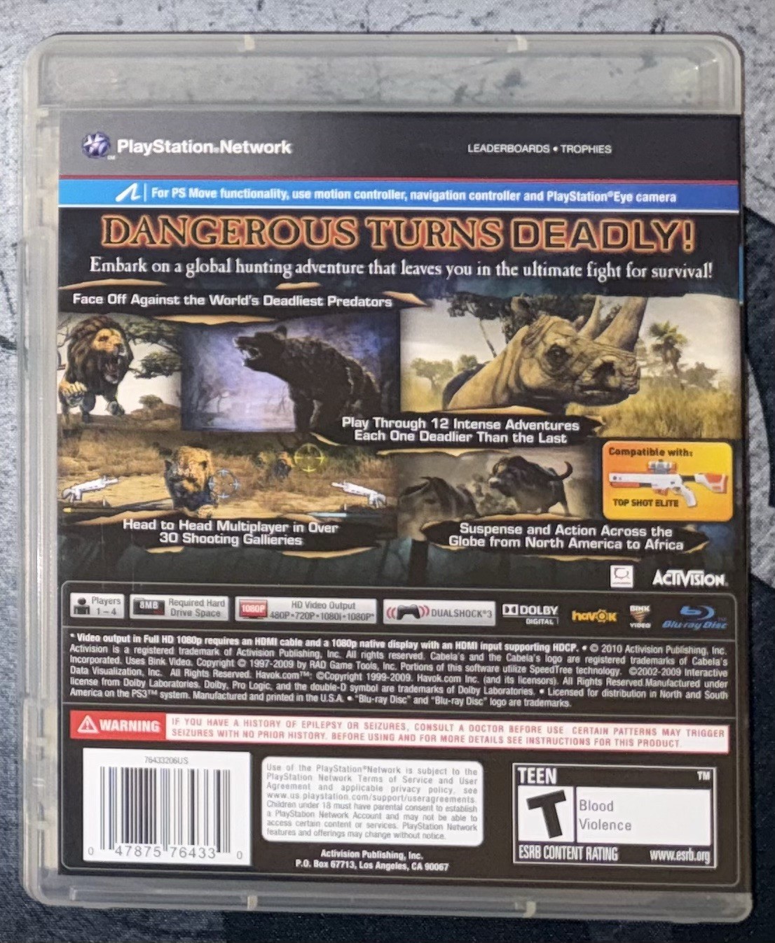 Cabela’s Dangerous Hunts 2011 – Sony PlayStation 3