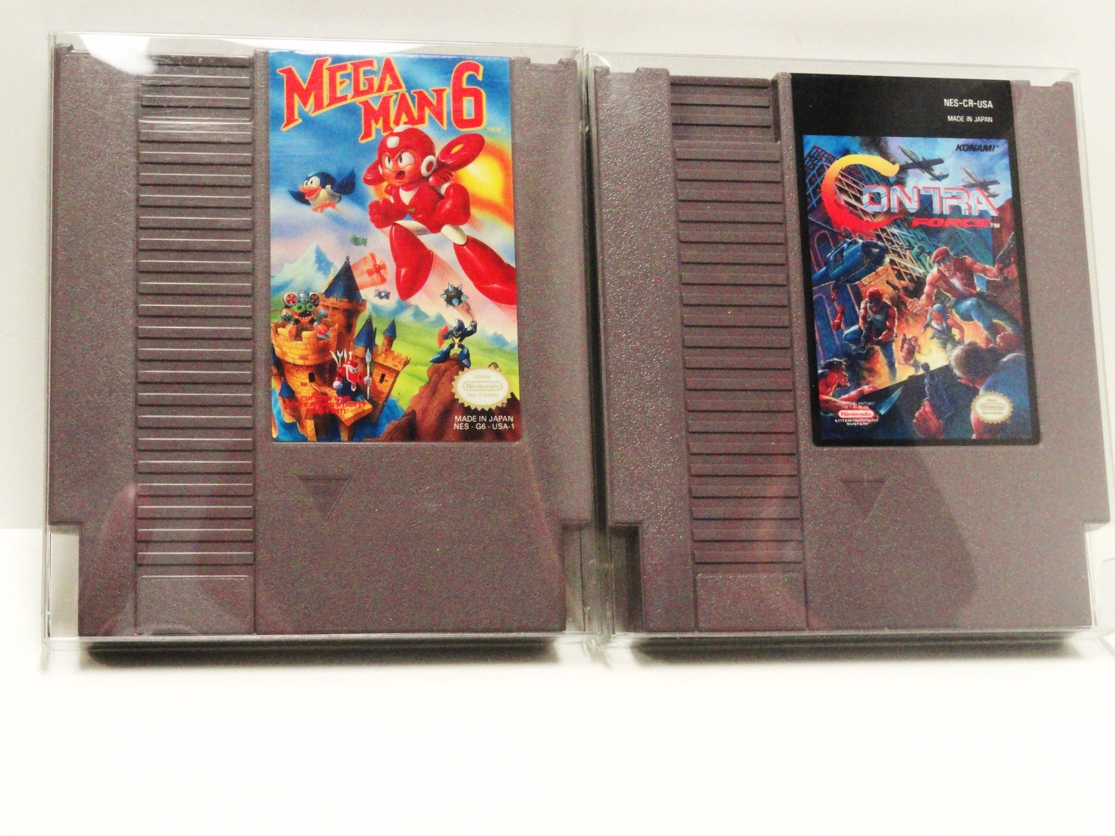 10PC Protectors Crystal Clear Cases Sleeves For NES Cartridge Nintendo Carts Box