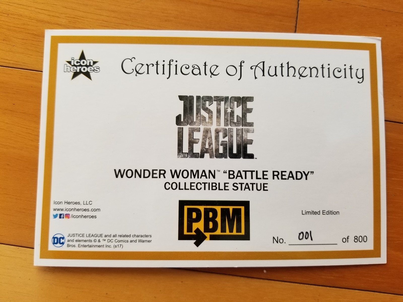 Icon Heroes: Wonder Woman Battle Ready 8″ Statue PBM Exclusive SUPERSALE
