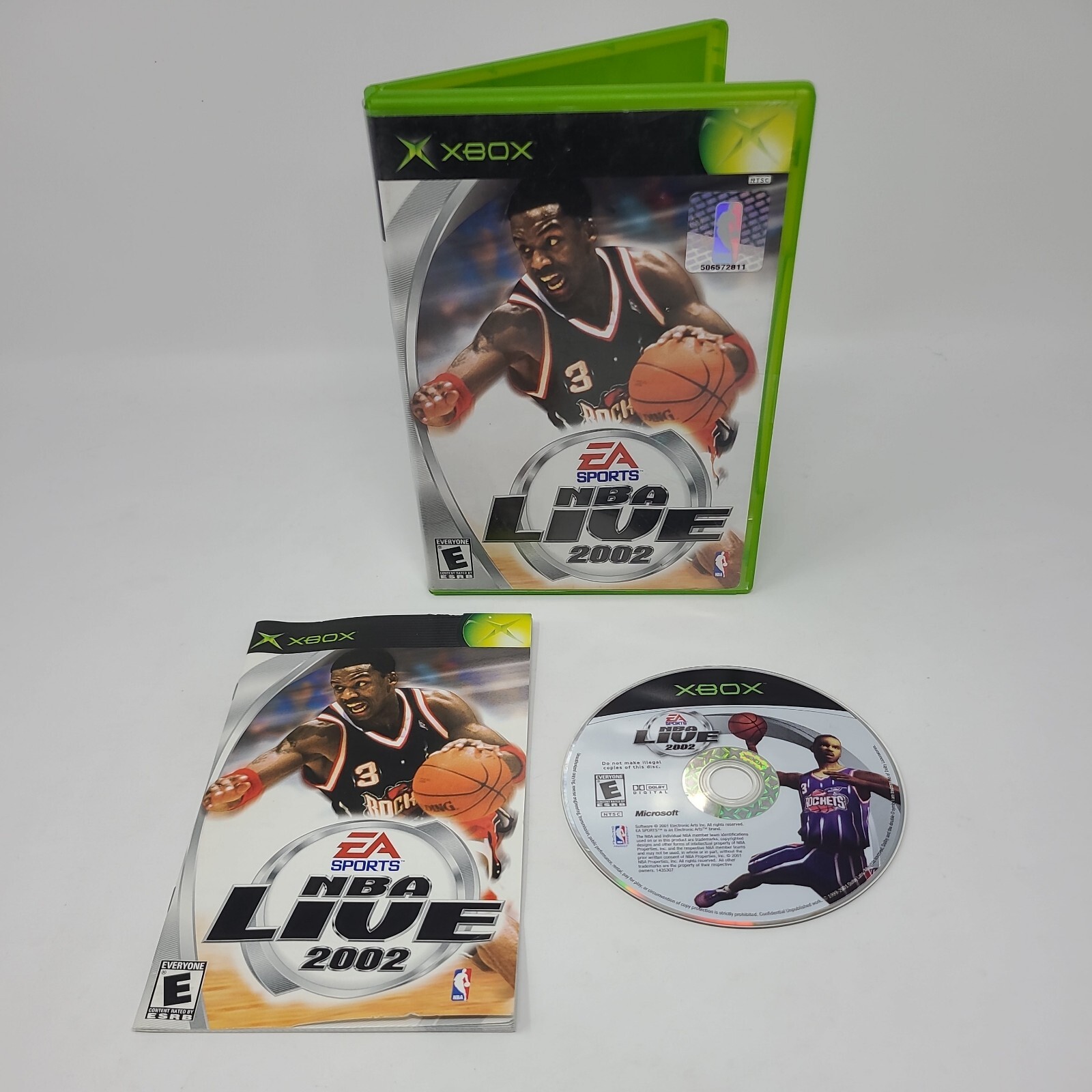 NBA Live 2002 Original Xbox Game Complete Tested Working Basketball
