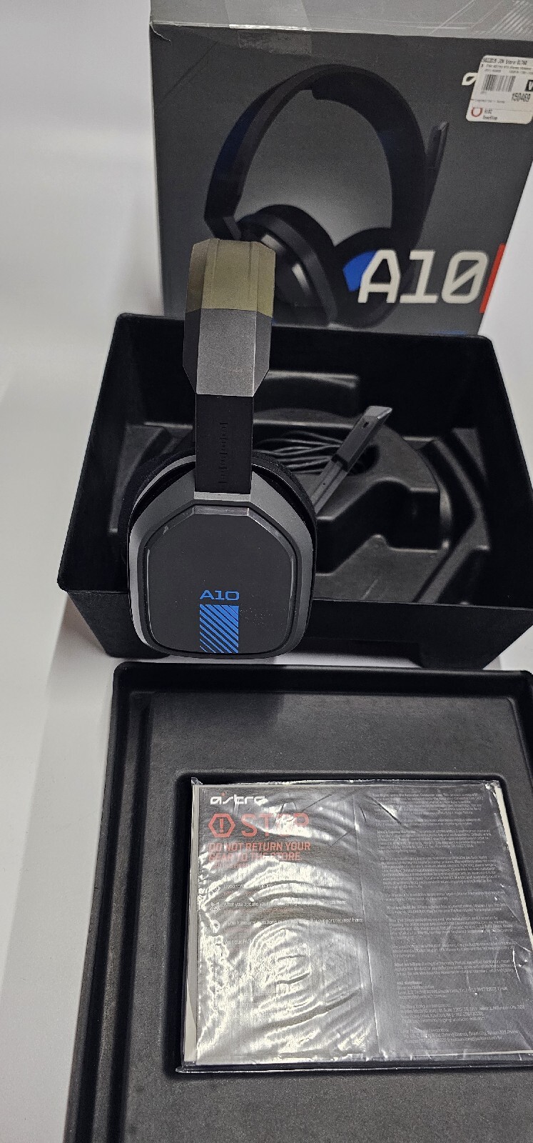 Logitech Astro A10 Wired Stereo Gaming Headset – Blue/black – For PS4
