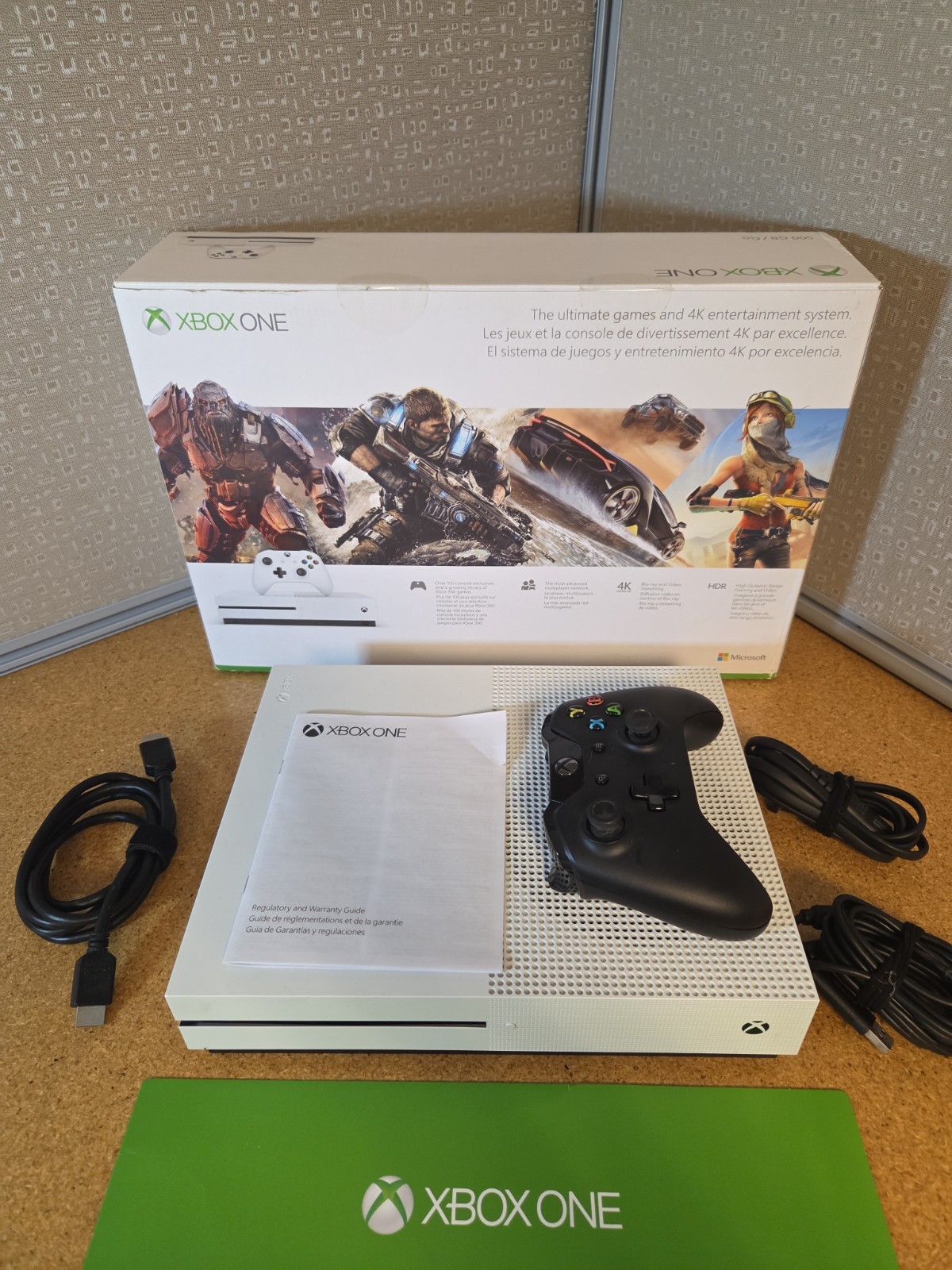 Microsoft Xbox One 500GB White Console In Og. Box w/ HDMI, Pwr Cord, Controller