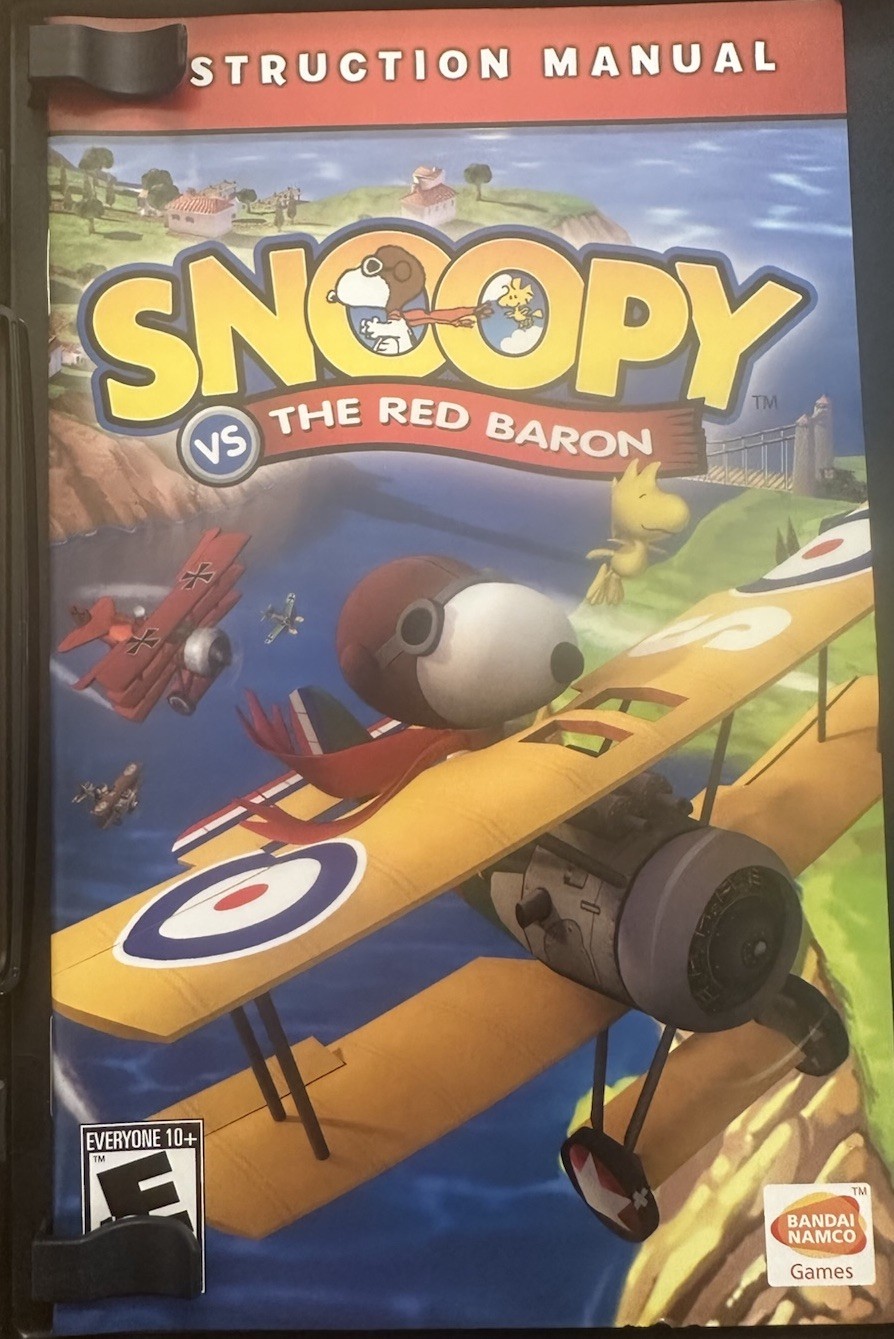 2006 PS2 PEANUTS Snoopy Vs. The Red Baron ~ Namco Bandai PlayStation 2 CIB