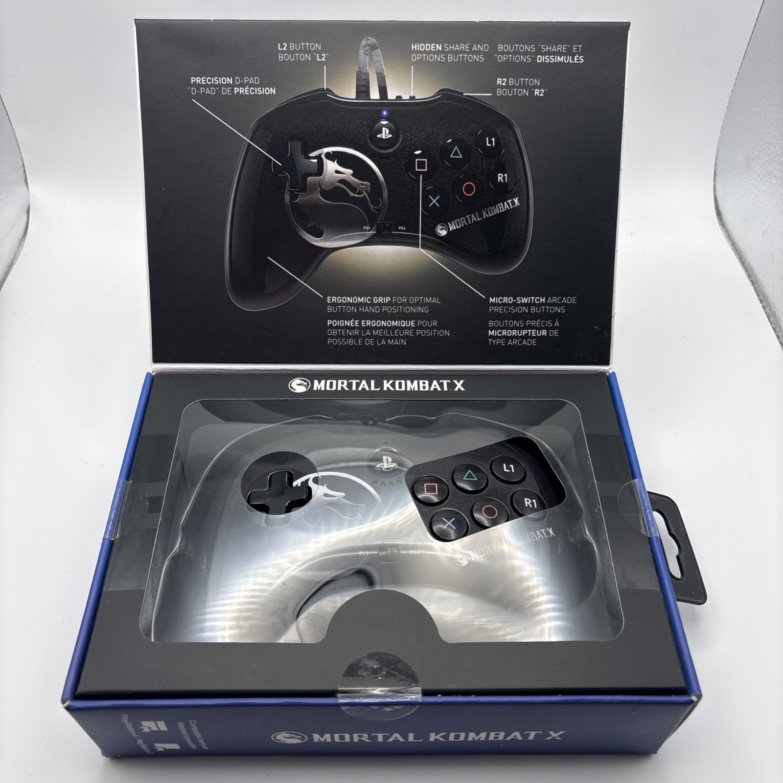 New & Sealed Mortal Kombat X Fight Pad PDP Controller Sony PS3/PS4