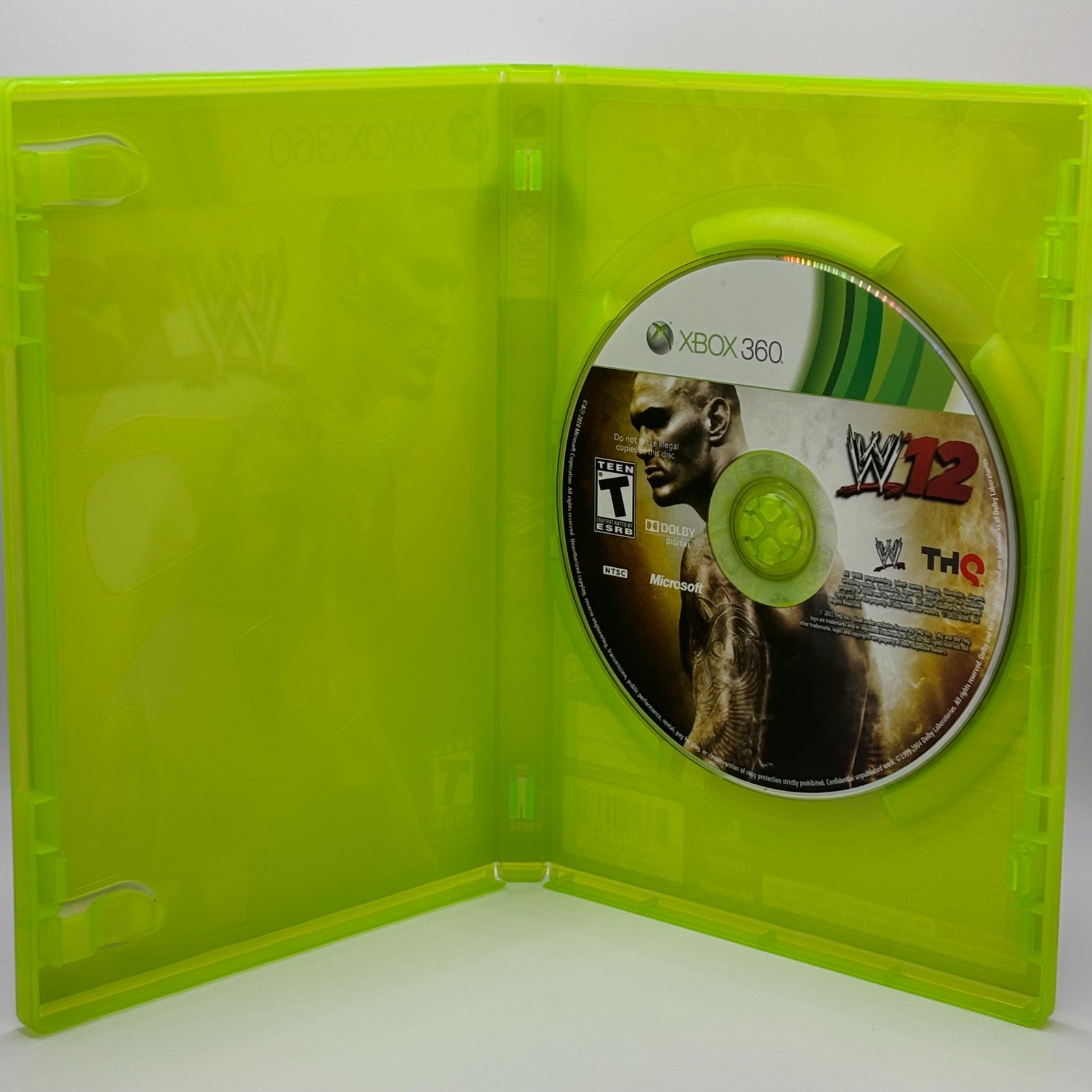 XBOX360 WWE Lot of 3 / SmackDown Vs Raw 2008 (Platinum), 2010, WWE12 / TESTED