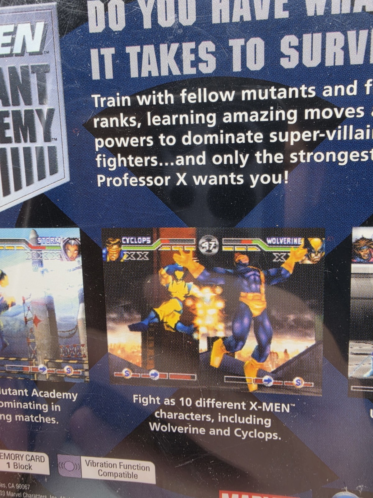 X-Men: Mutant Academy Greatest Hits (Sony PlayStation 1, 2003) Cib Complete