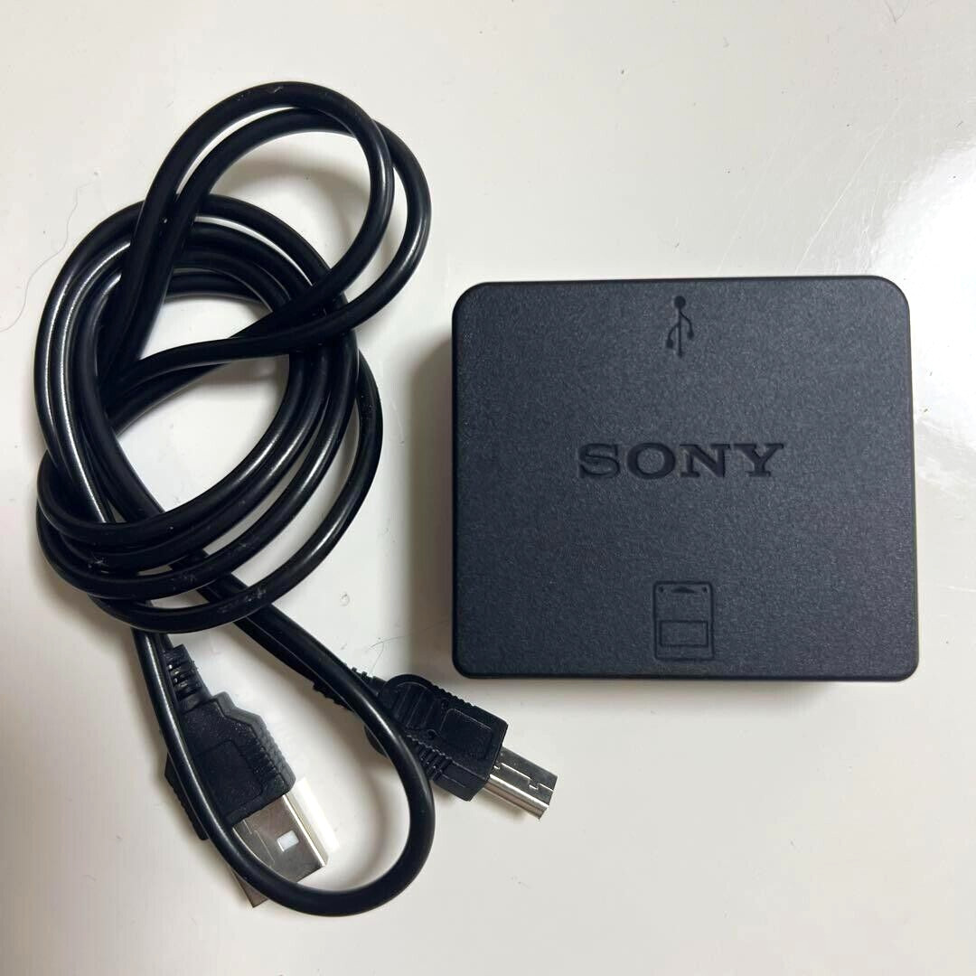 Sony PS3 Memory Card Adapter CECHZM1 PS2/PS3 Data Transfer W/ USB cable Used