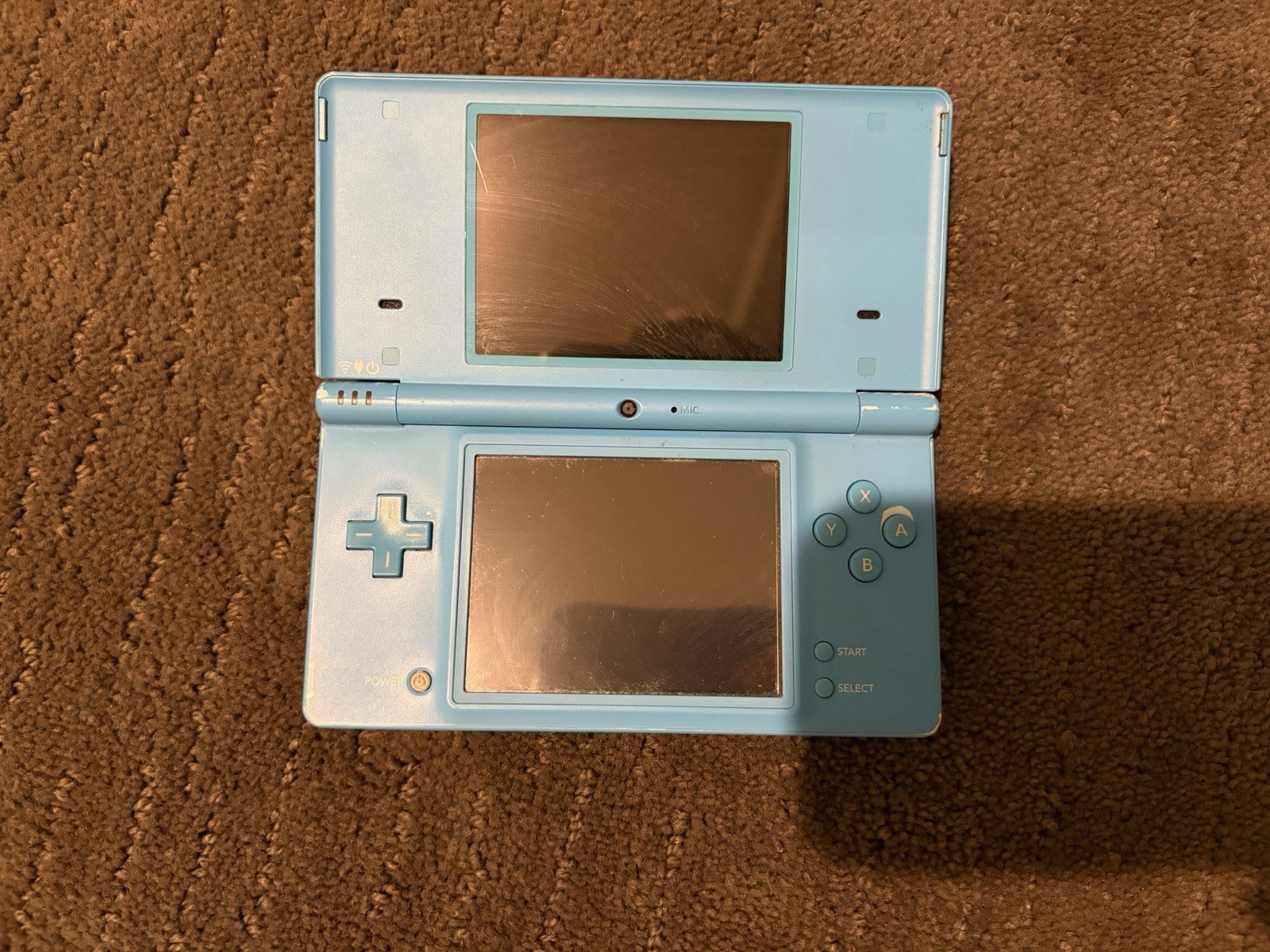 Nintendo DSi Blue Handheld w/ Box, Manual, Charger & Stylus Tested See Pics