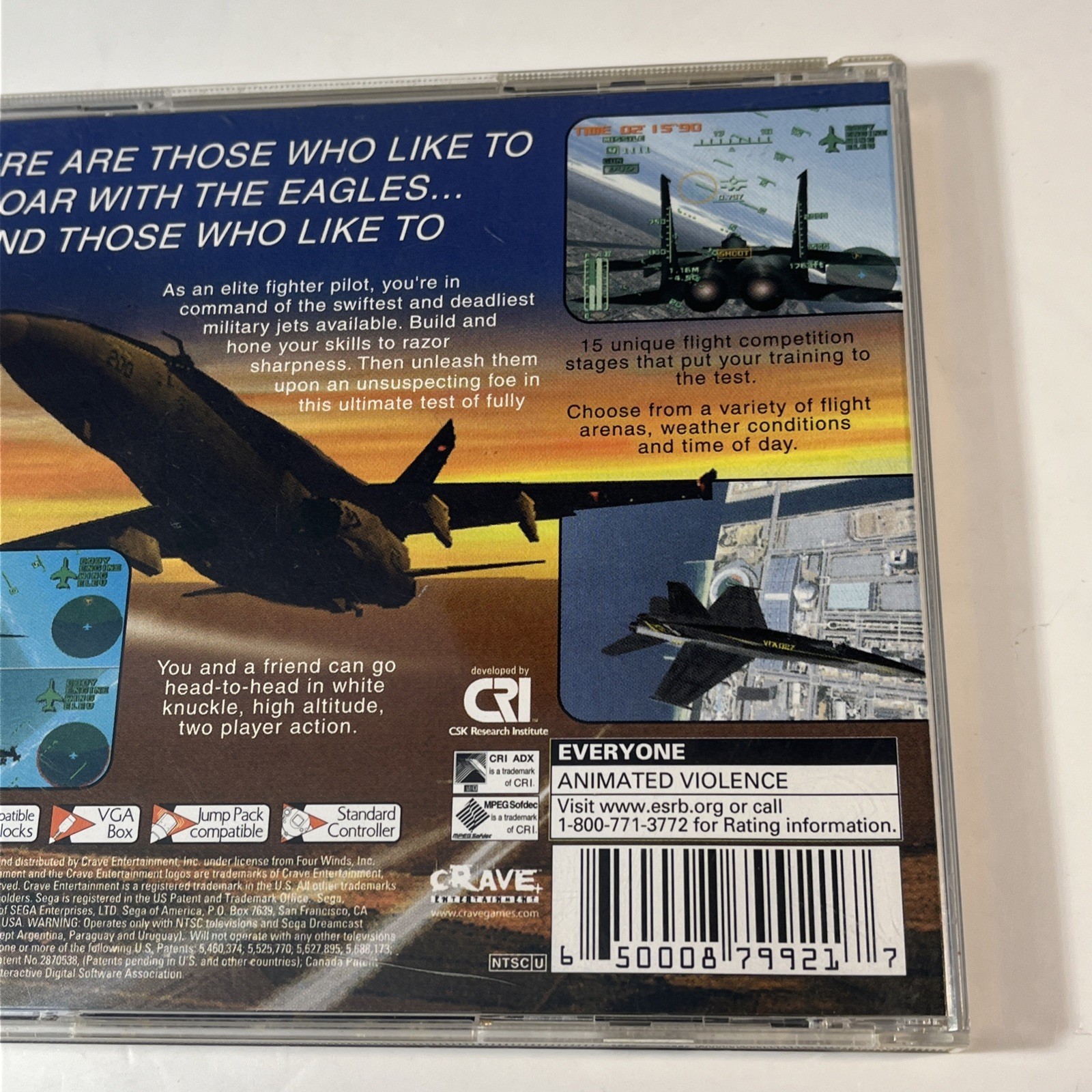AeroWings 2: Air Strike (Sega Dreamcast, 2000) CIB Complete – Tested & Working