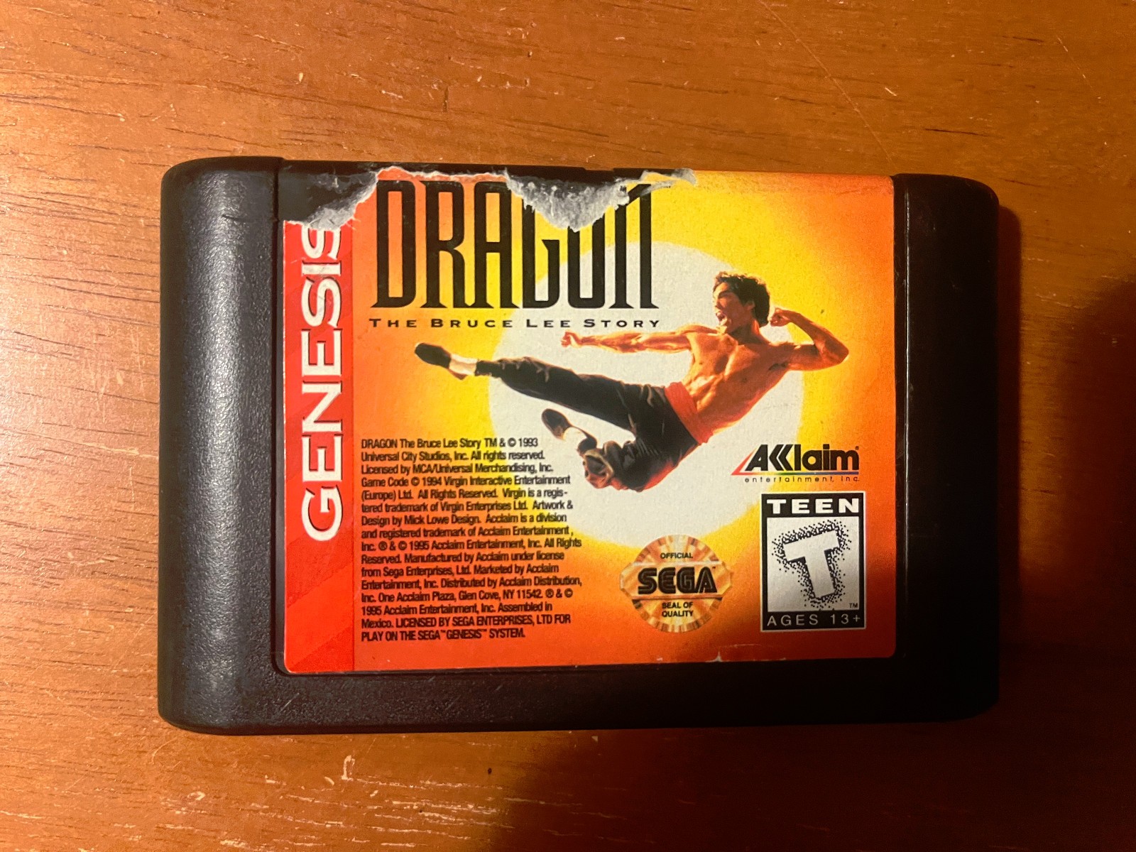 Dragon: The Bruce Lee Story (Sega Genesis, 1994) — BRUCE LEE for GENESIS