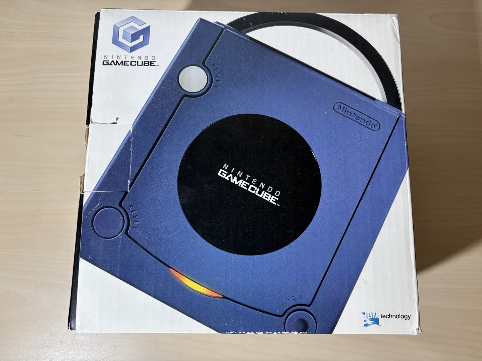 Nintendo GameCube Indigo Game Console DOL-001 NTSC Open Box