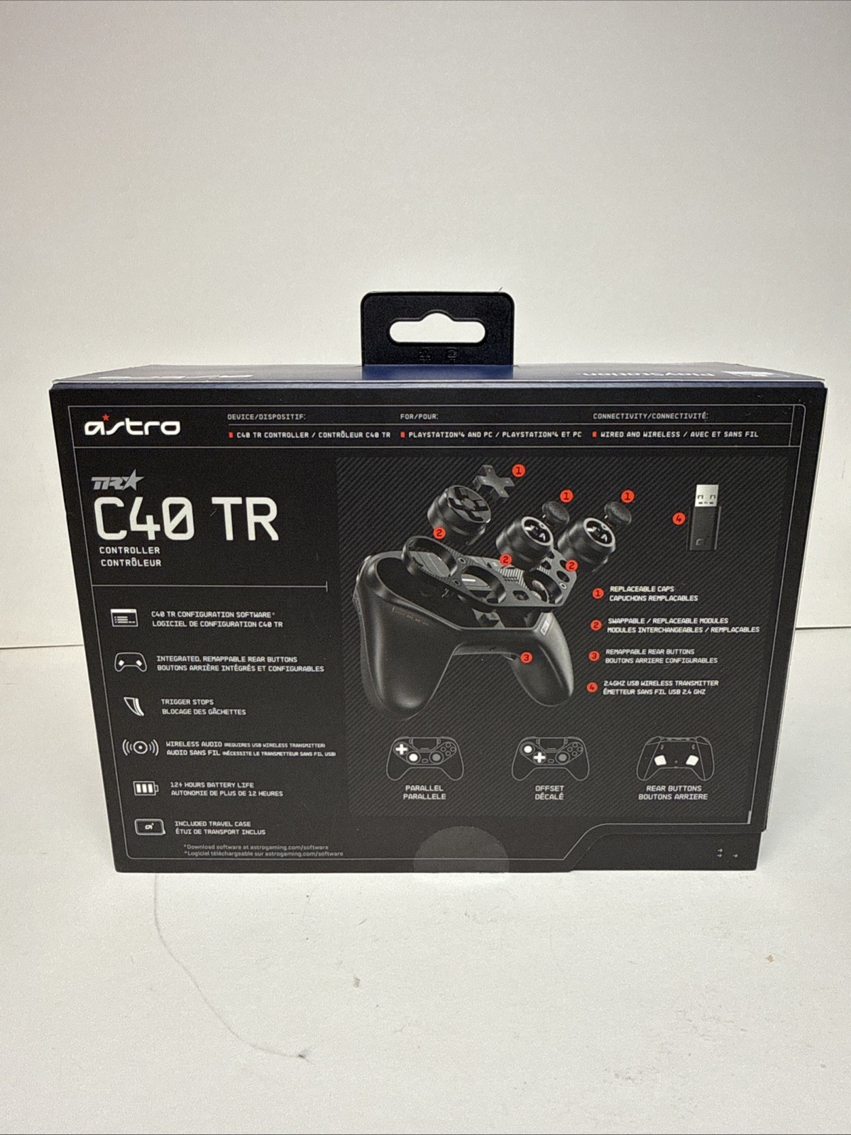 Astro Gaming C40 TR Wireless Controller for PlayStation 4 PS4 Black Clean!