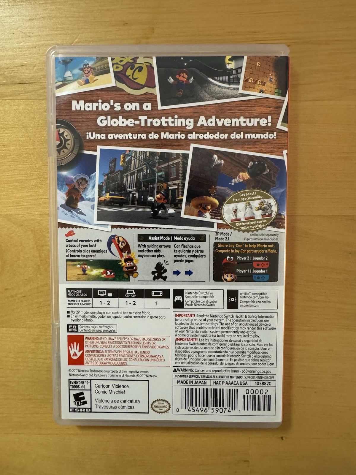 Super Mario Odyssey (Nintendo Switch) Cartridge w/ Case