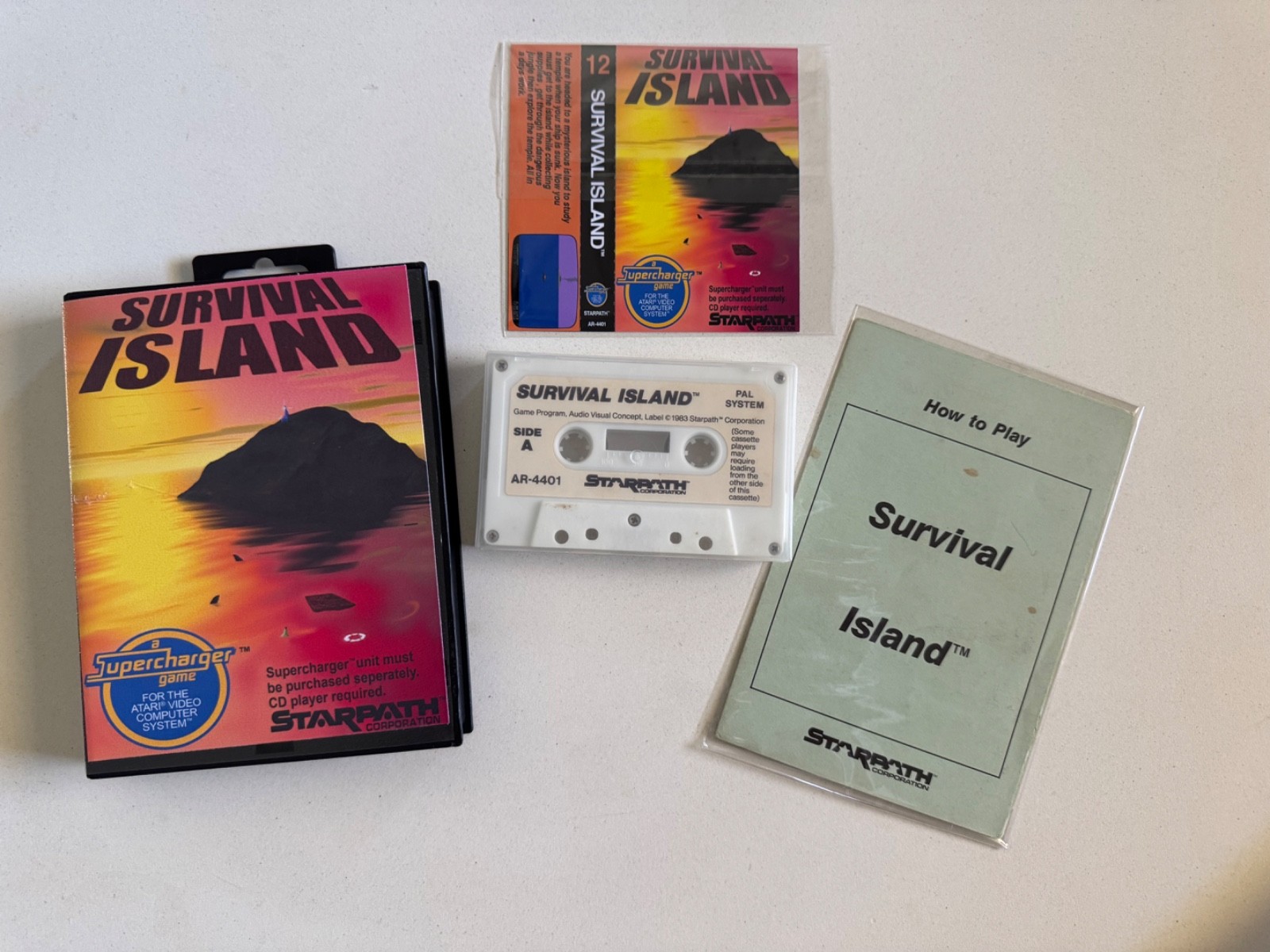 Atari 2600 Arcadia Starpath supercharger complete set 1-12 plus Stella Labyrinth