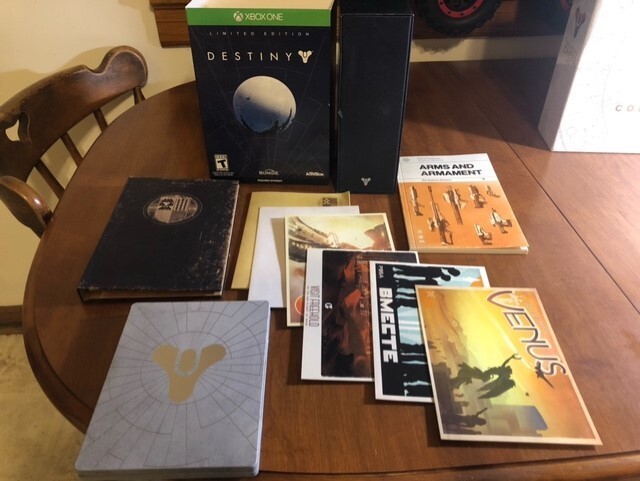 Destiny chess set, xbox limited edition, blueprint, cards, coloring book