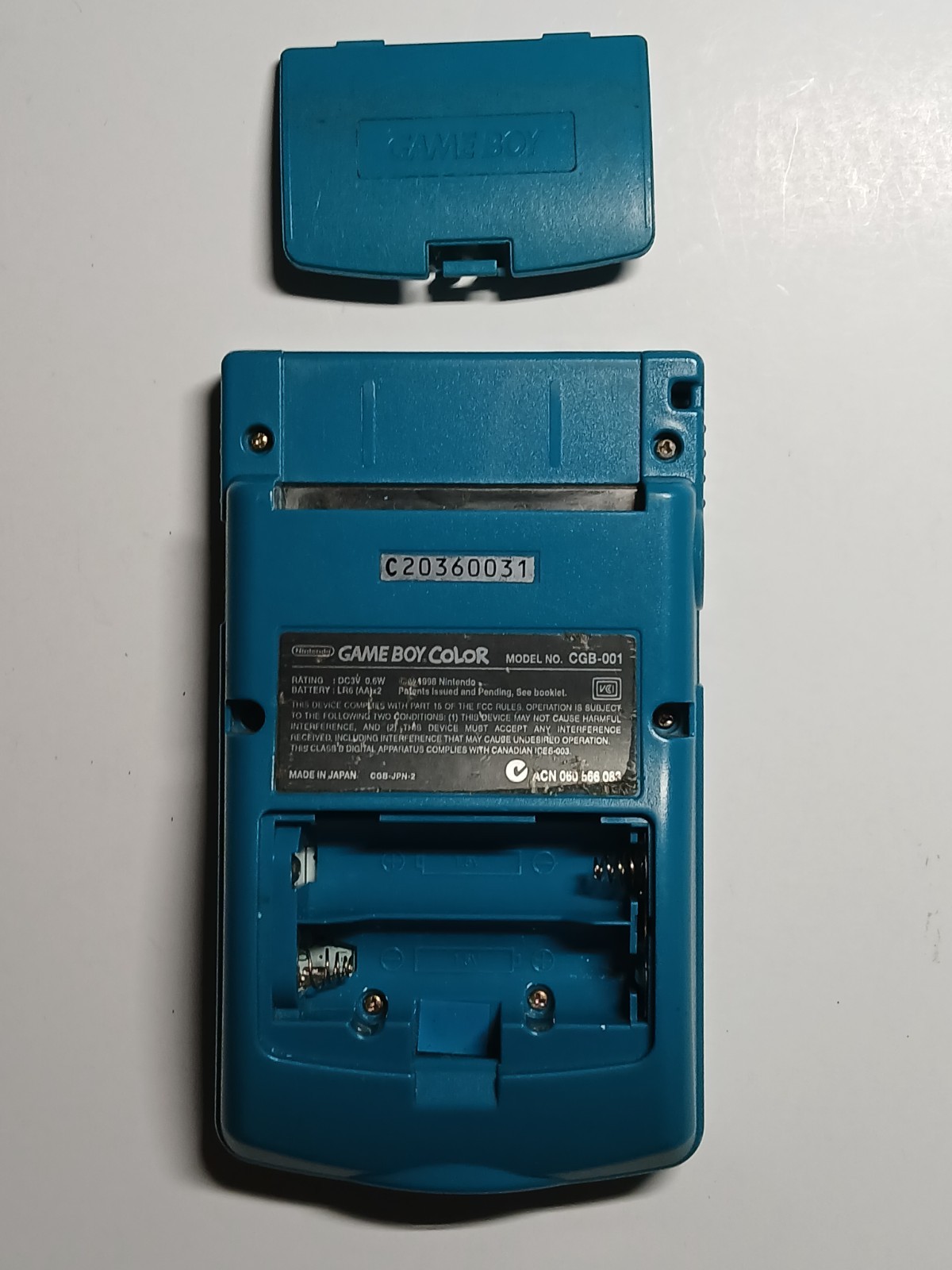 Nintendo Game Boy Color teal GBC CGB-001 Tested & Working NEW LENS