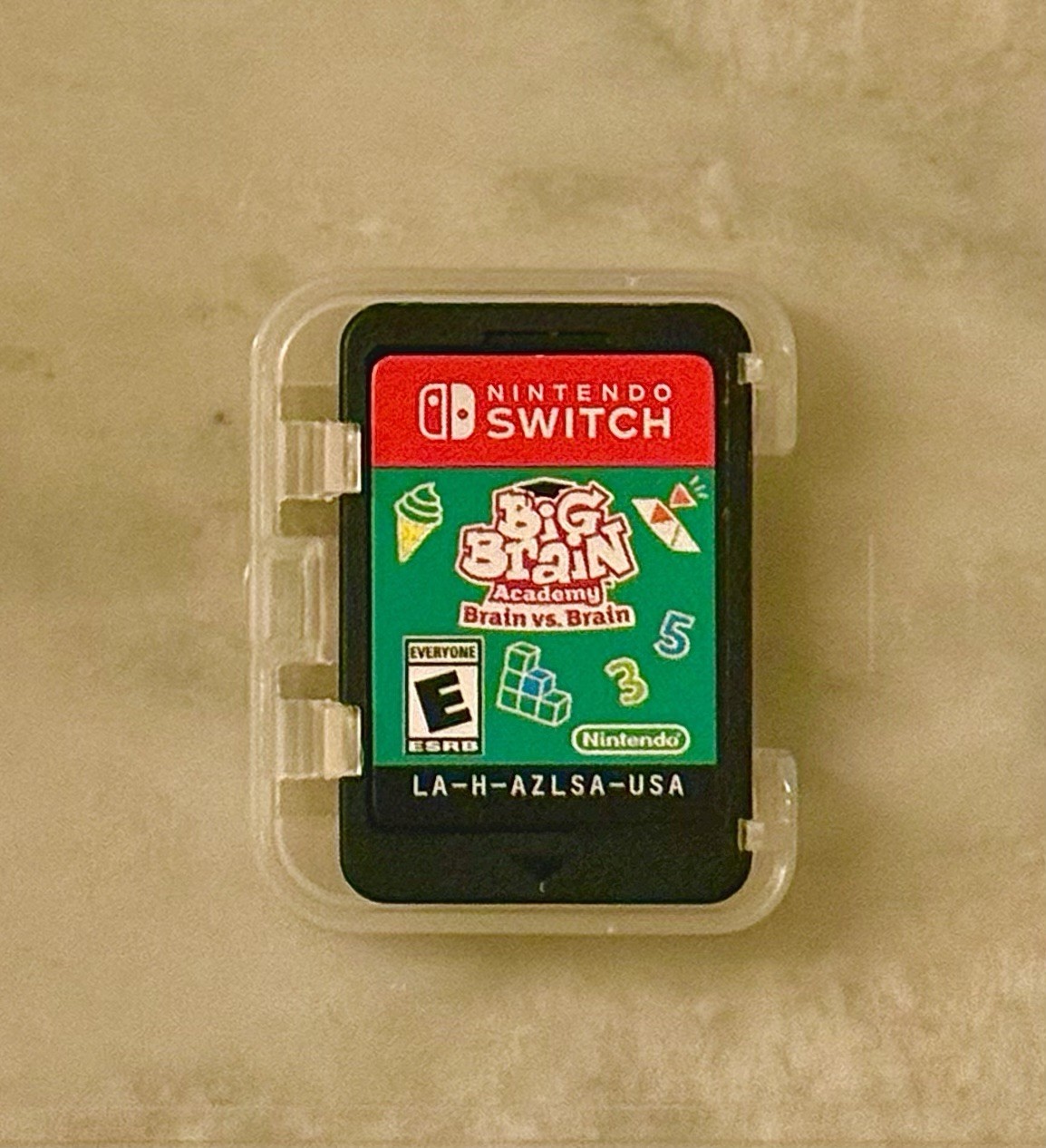Nintendo Switch Big Brain Academy: Brain vs. Brain Pre Owned Game + Clear Case