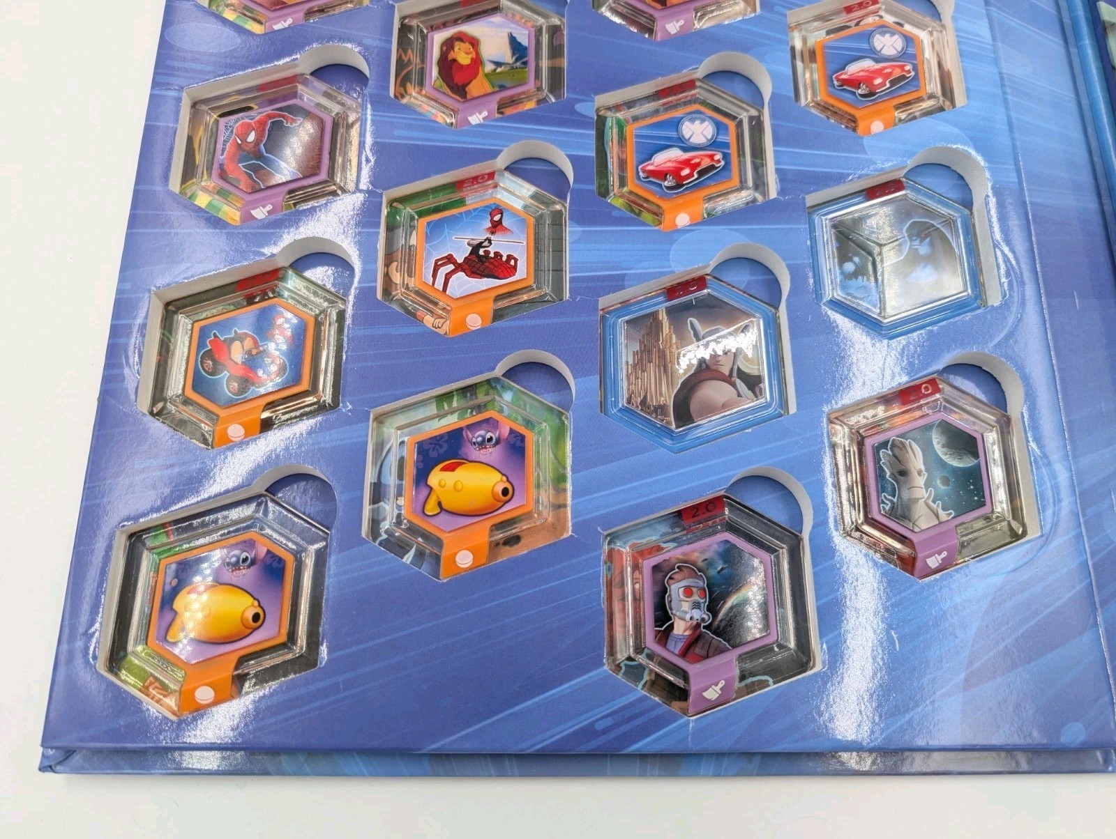 Lot Of 37 Disney Infinity Power Discs 2.0 With Storage Case (260147)