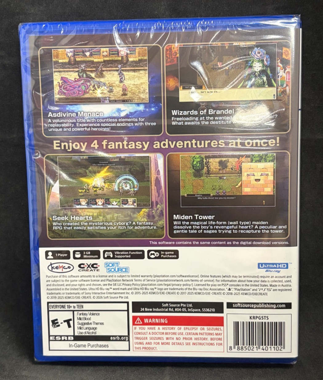 Kemco RPG Selection Vol. 5 (US Version) (PS5 / Playstation 5) BRAND NEW
