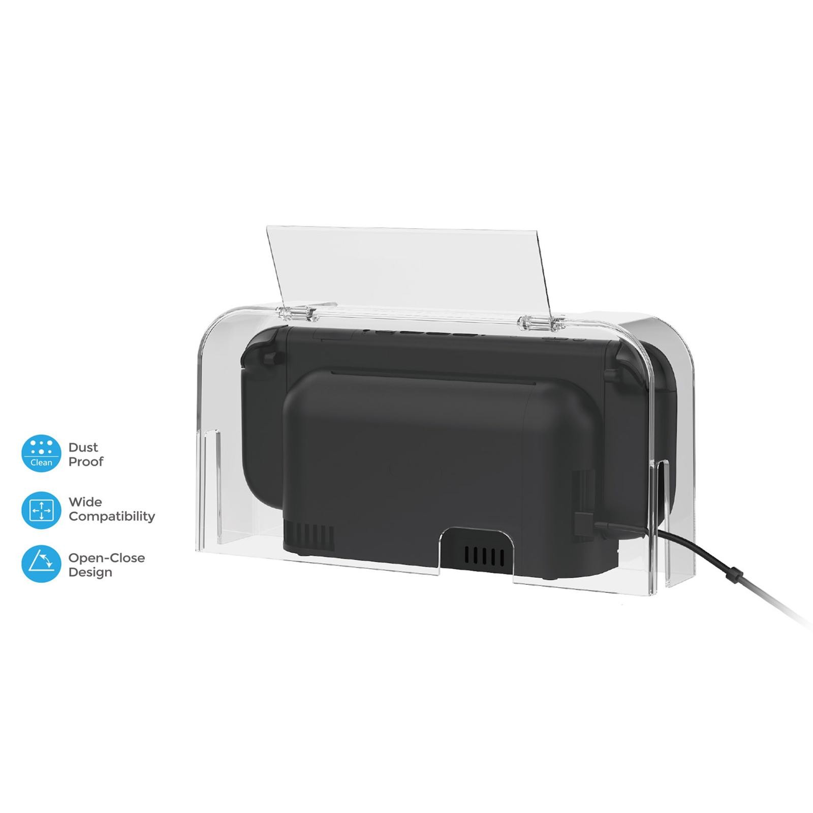 For Switch 2 Console Dust Cover PC Washable Anti Scratch Case Cable Port Access