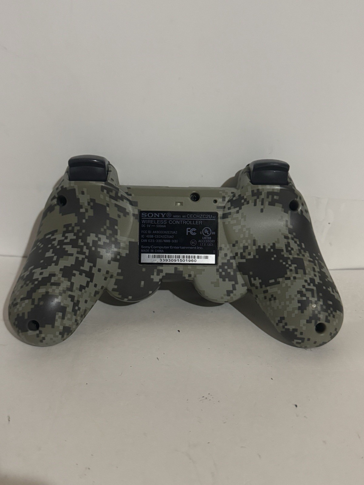 Sony PS3 Dualshock Wireless Controller Green Camo OEM Original CECHZC2U Tested