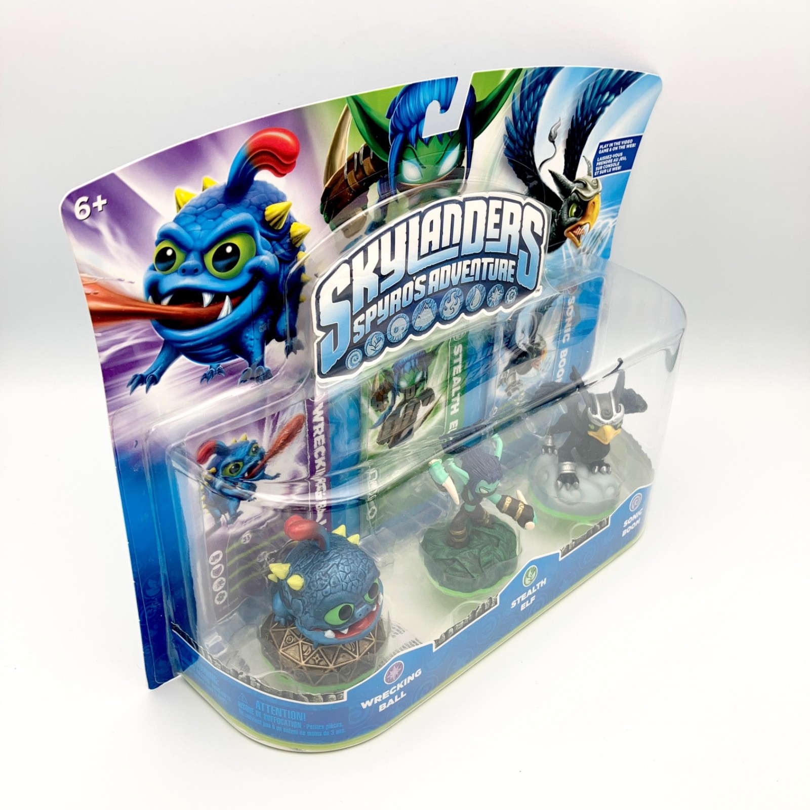 Skylanders Spyros Adventure Figure Pack Wrecking Ball Stealth Elf Sonic Boom NEW