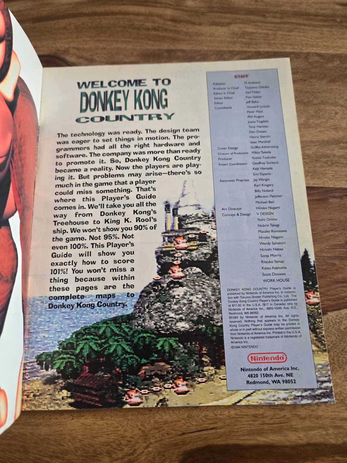 Donkey Kong Country Nintendo Player’s Guide SNES Official Nintendo 1994