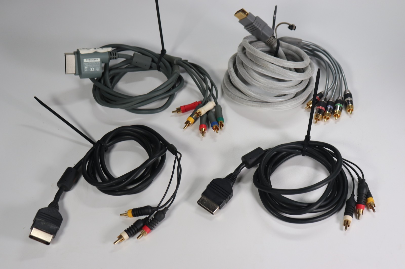 OEM Microsoft Xbox 360 AV Cable Lot HDMI Component Composite RCA Bundle of 4 h1